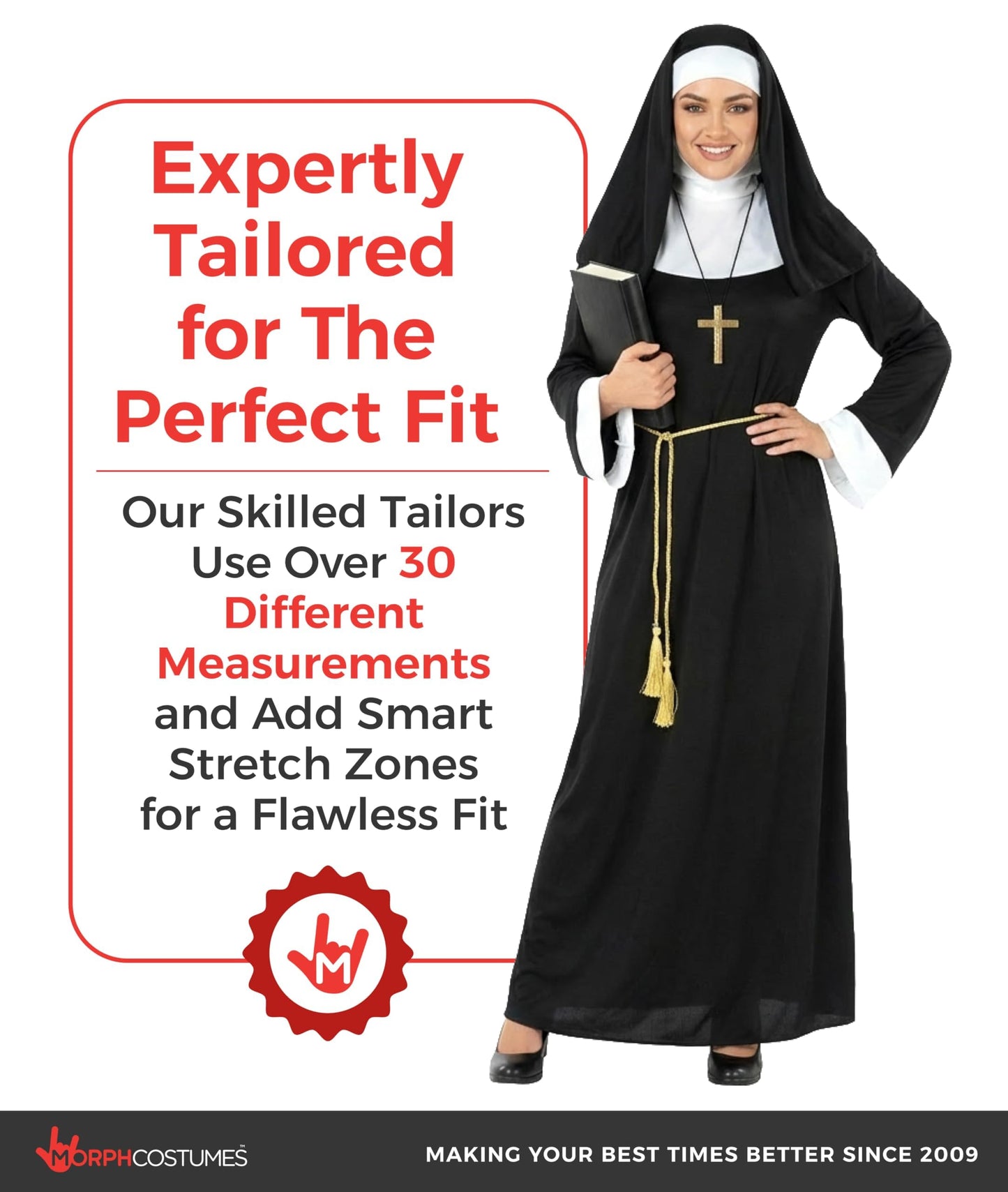 Nun Costumes for Women - Nuns Costumes for Women Plus - Nun Outfit (image 4)