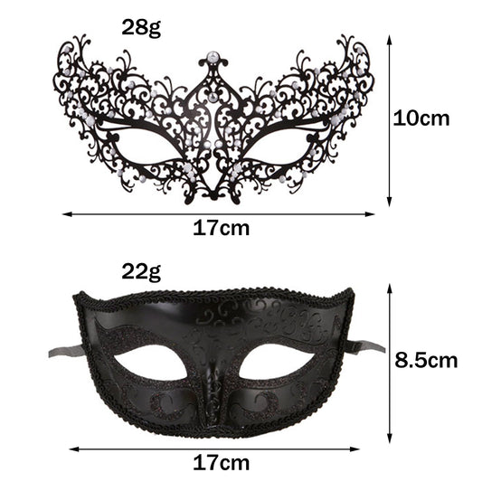 Edlmkm couple masquerade masks Venetian party design