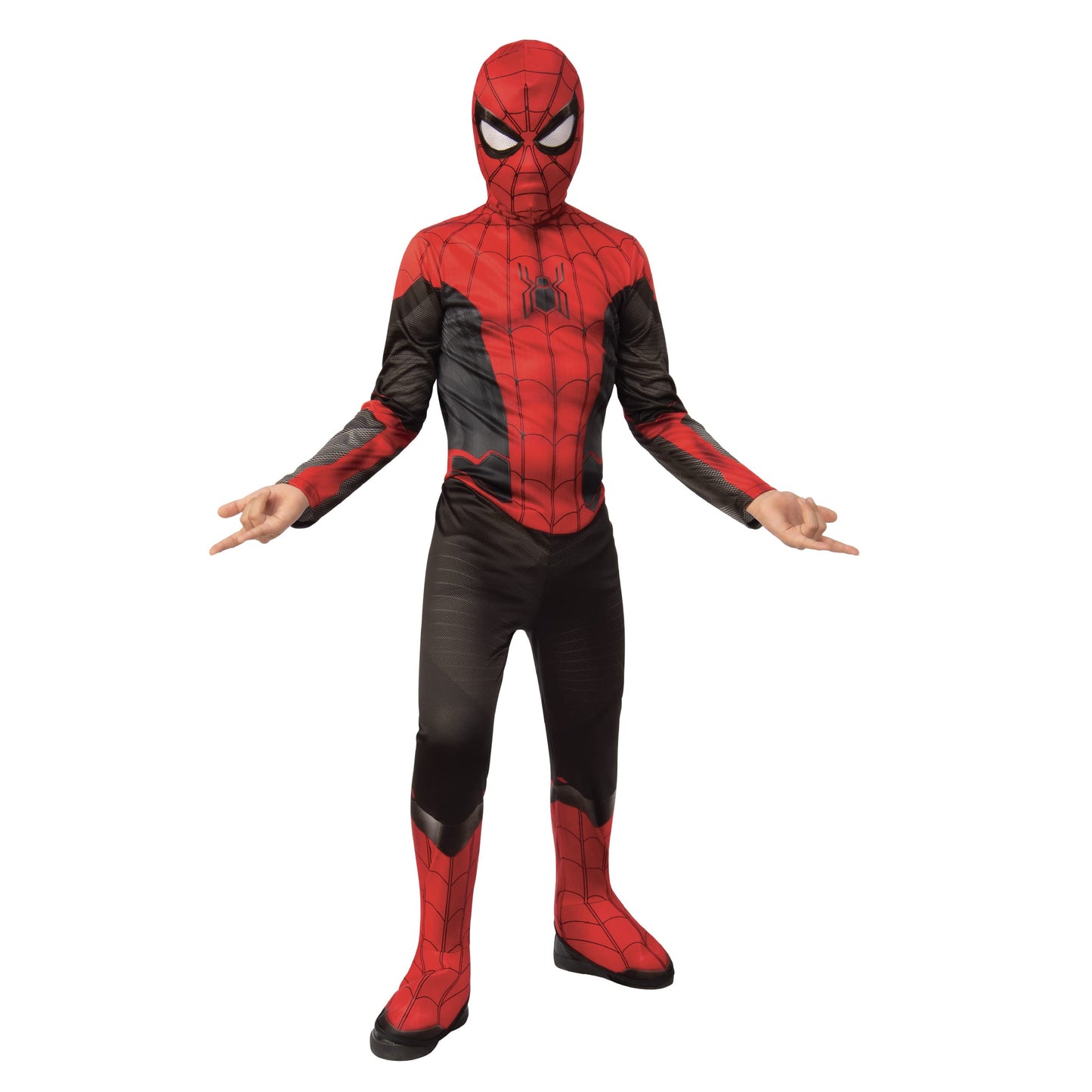 Rubies Official Marvel Spider-Man No Way Home Classic Childs Black and Red Costume, Kids Superhero Fancy Dress, Age 5-6 Years Halloween Halloween