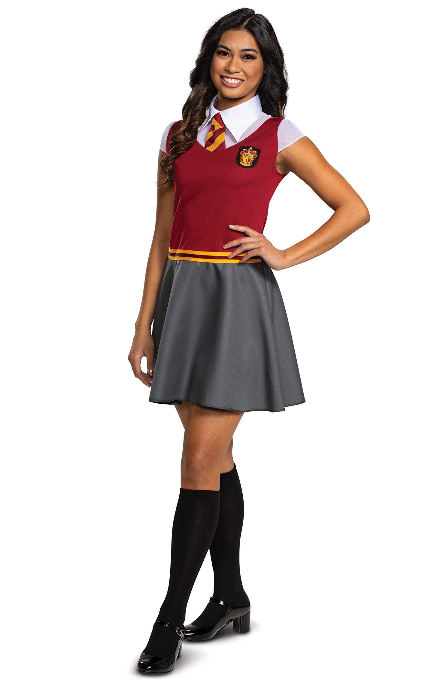 DISGUISE Harry Potter Dress for Girls, Gryffindor Costume Dress, Red & Gray, Teen Size Extra Large (14-16)