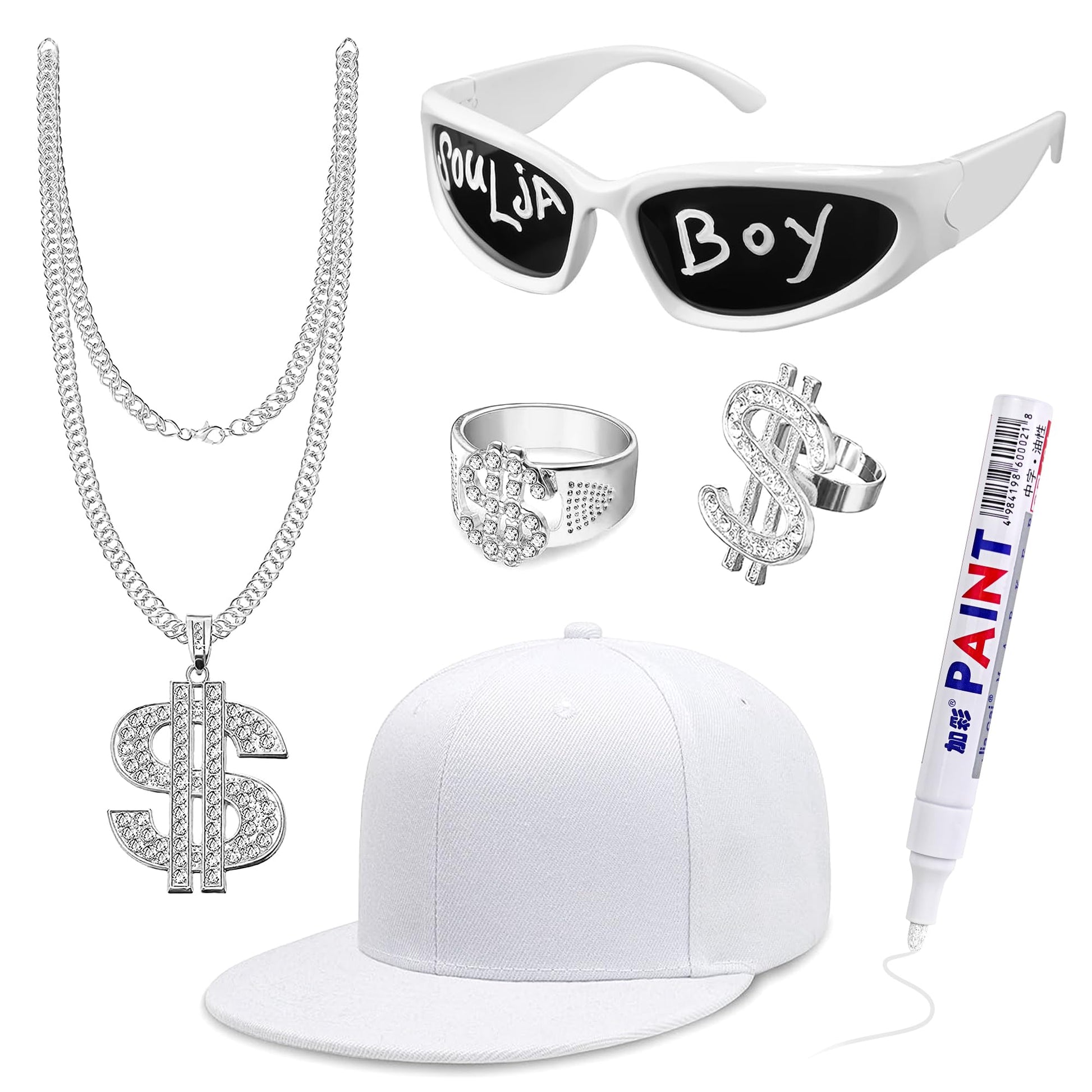 Solja Boy Hip Hop Costume Kit - Rapper Costume Accessories