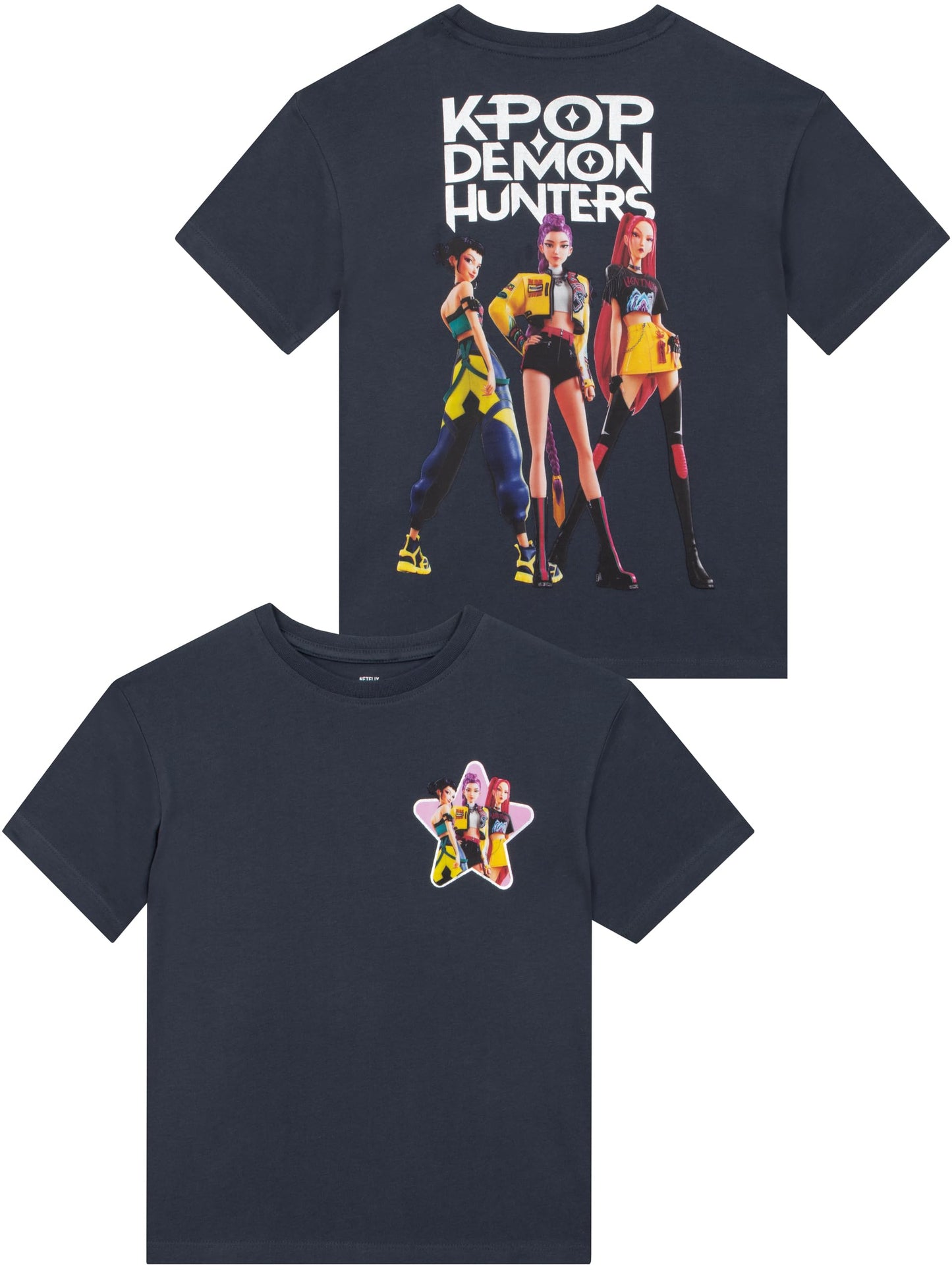 Tshirt - Huntrix Short Sleeve Girls' T-Shirts - Boxy Girls Top