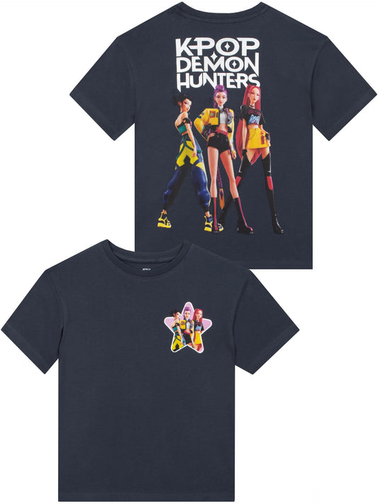 Tshirt - Huntrix Short Sleeve Girls' T-Shirts - Boxy Girls Top