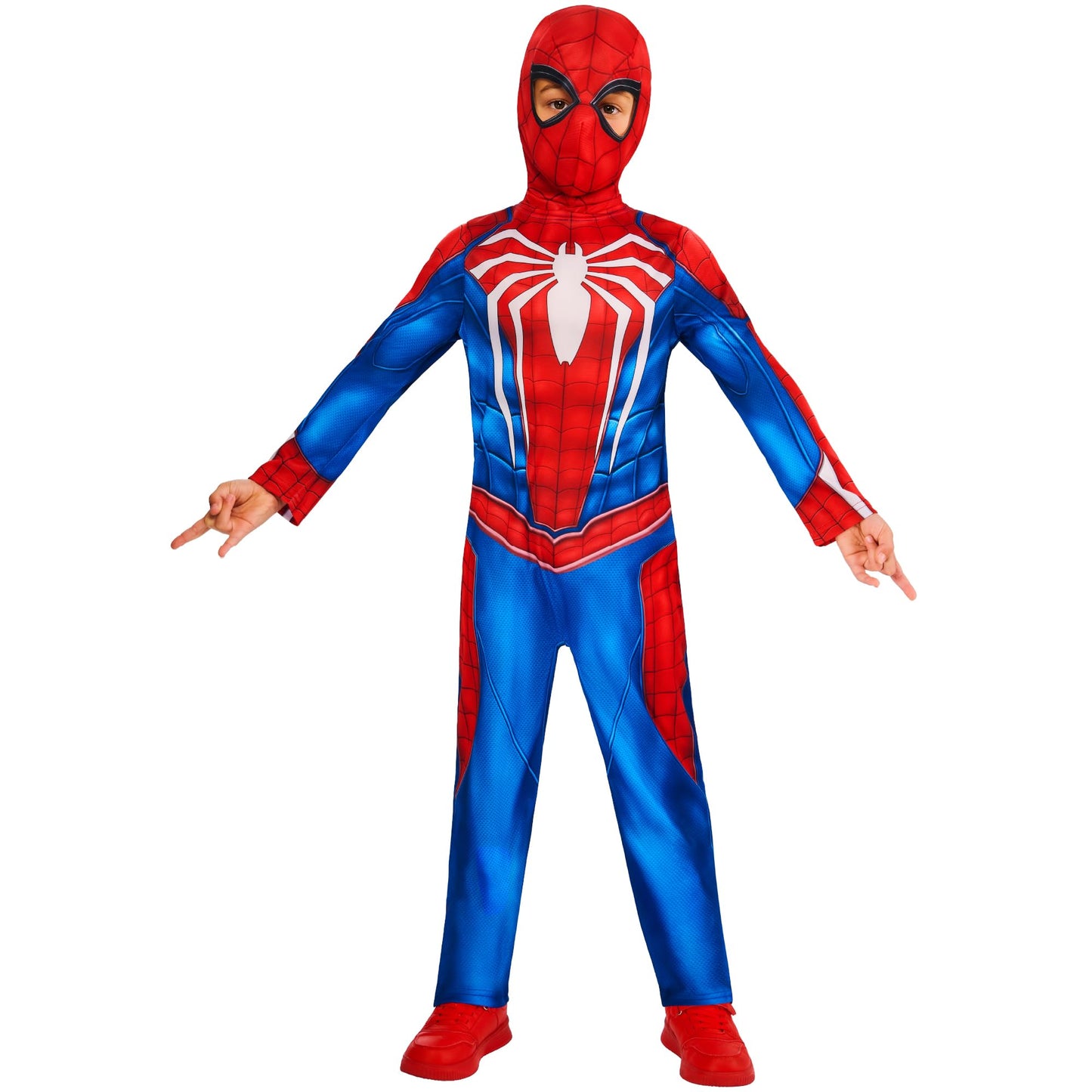 Rubies Official Disney Spiderman Gamerverse Child Costume, Kids Superhero Fancy Dress, Size Age 7-8 Years Halloween