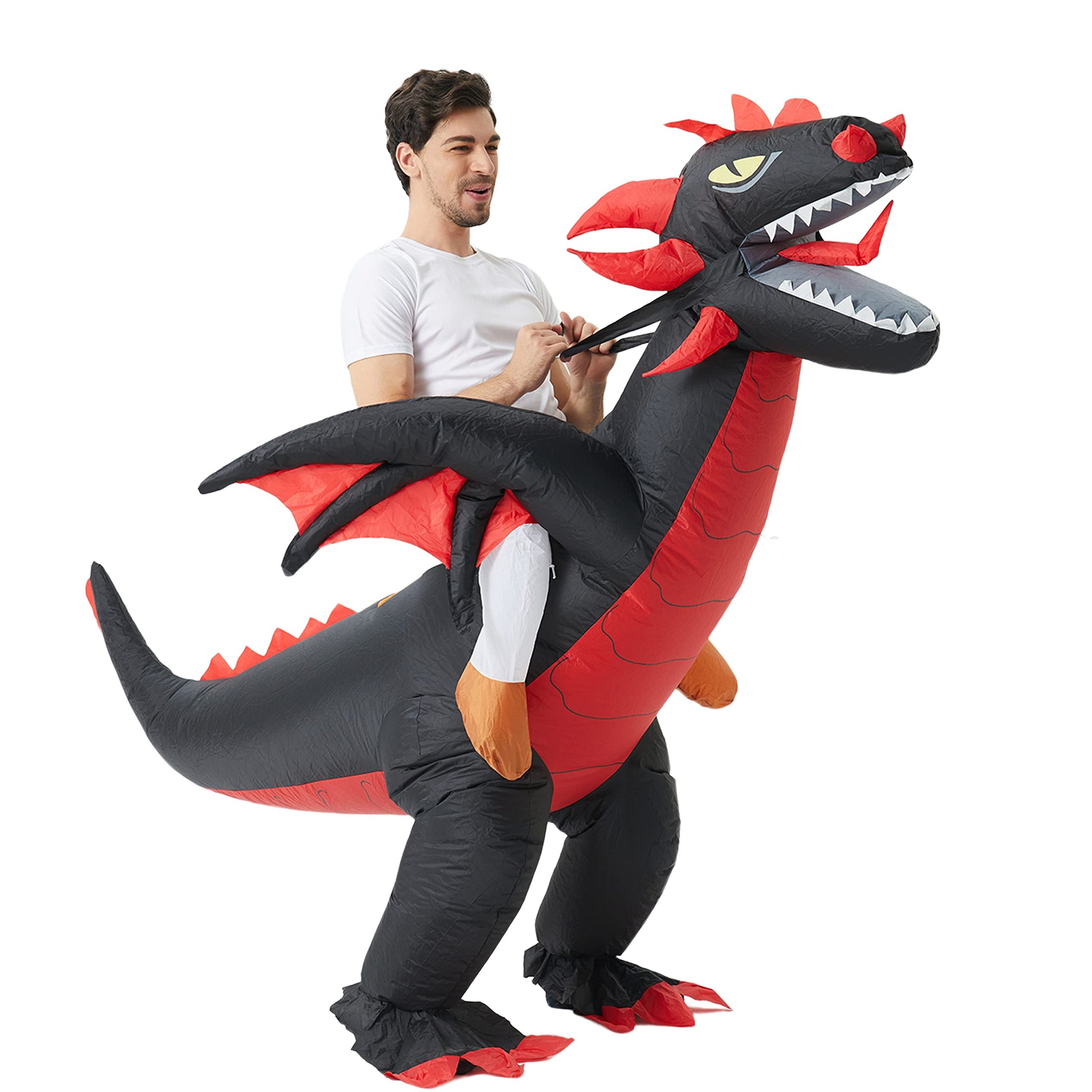 Funny Halloween Inflatable Dragon Costume Cosplay Blow Up Suit