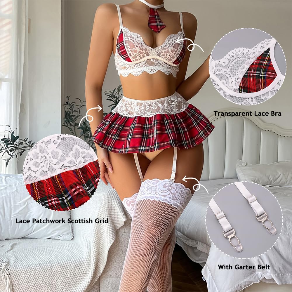 Sexy Women's Cosplay Costume Roleplay Jk Uniform Babydoll Lingerie (image 2)
