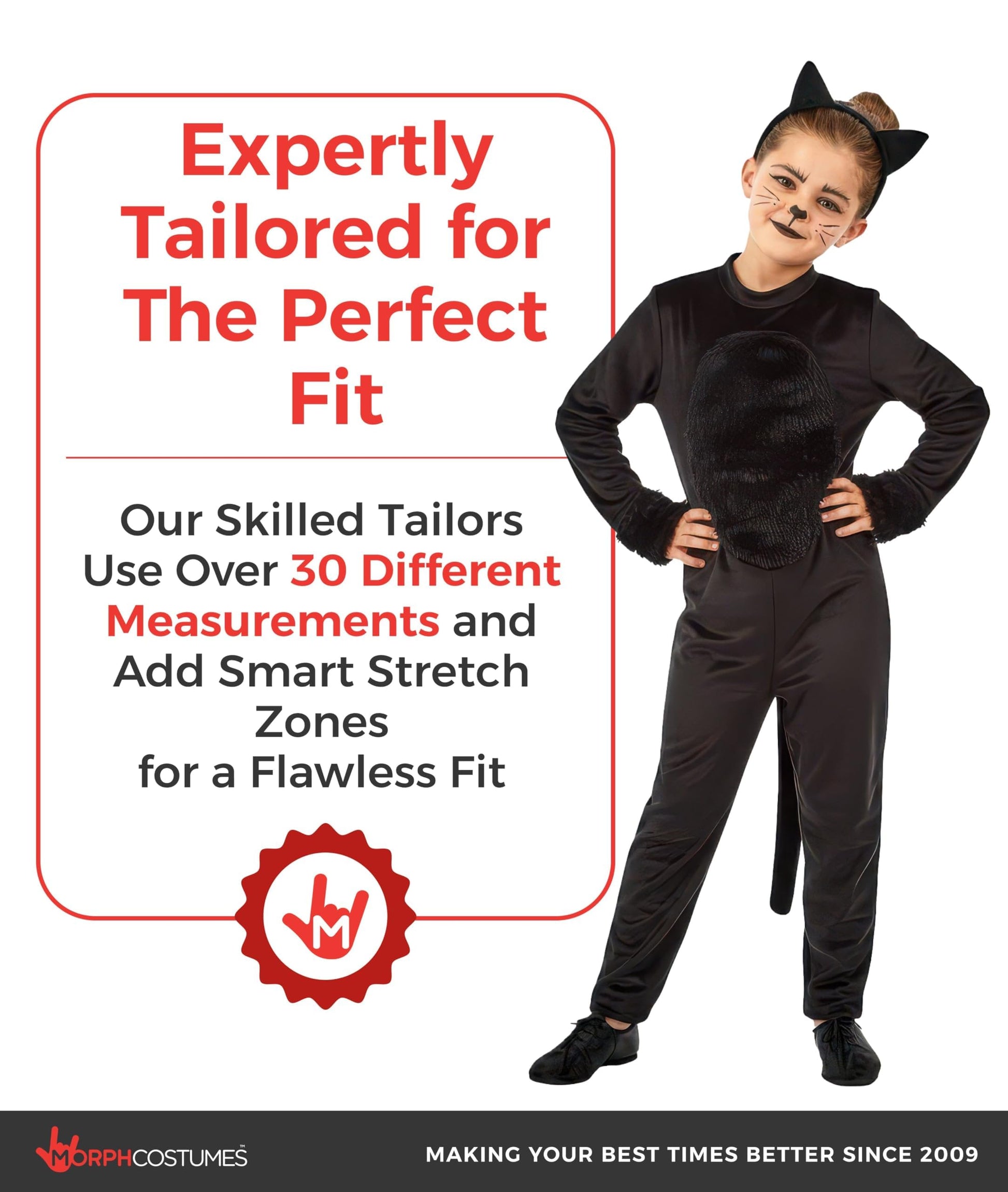 Black Cat Costume for Girls - Cat Costumes for Kids - World Book (image 7)
