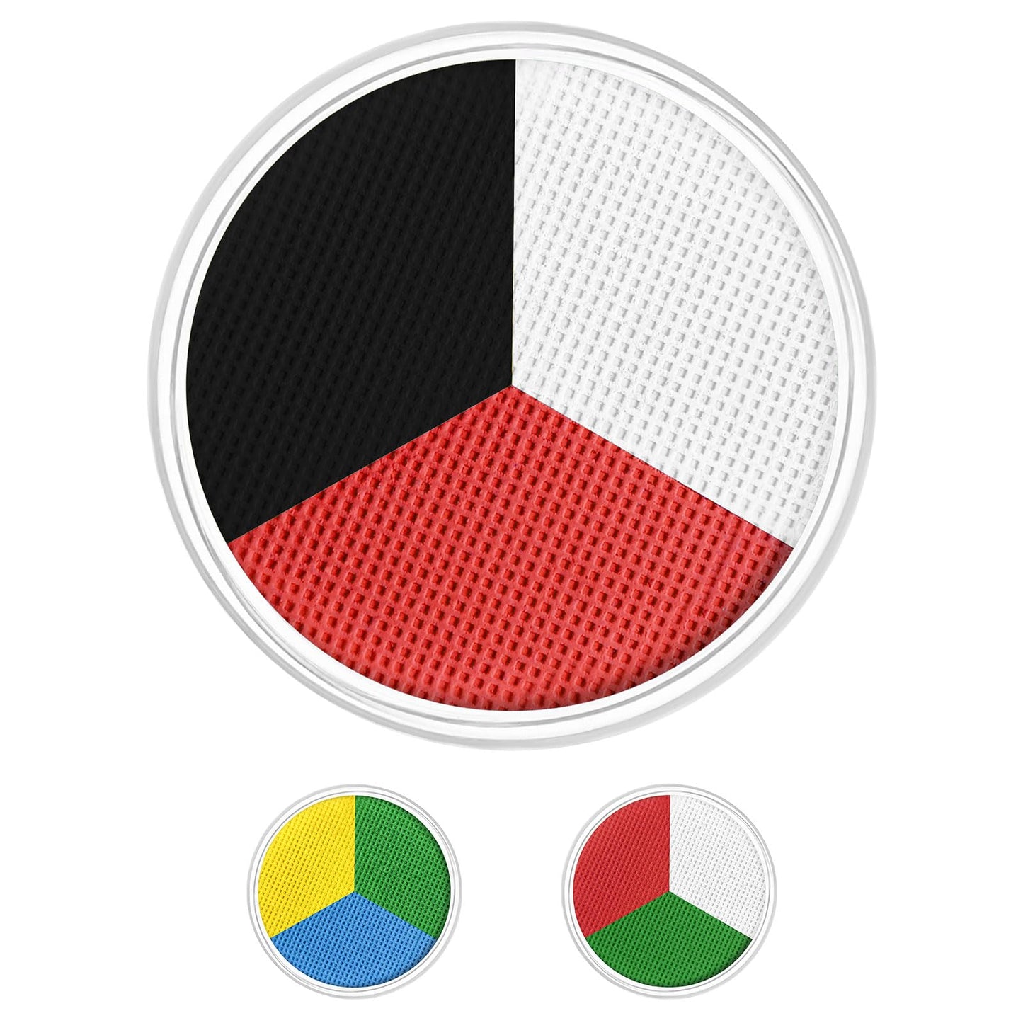 LOPHE Black White Red Face Paint Palette, 3-in-1 Water-Based Cream Makeup Kit (30g) for Halloween, Zombie Vampire SFX Cosplay & Face Painting, Easy Wash Off, Non-Toxic & Safe for Kids & Adults