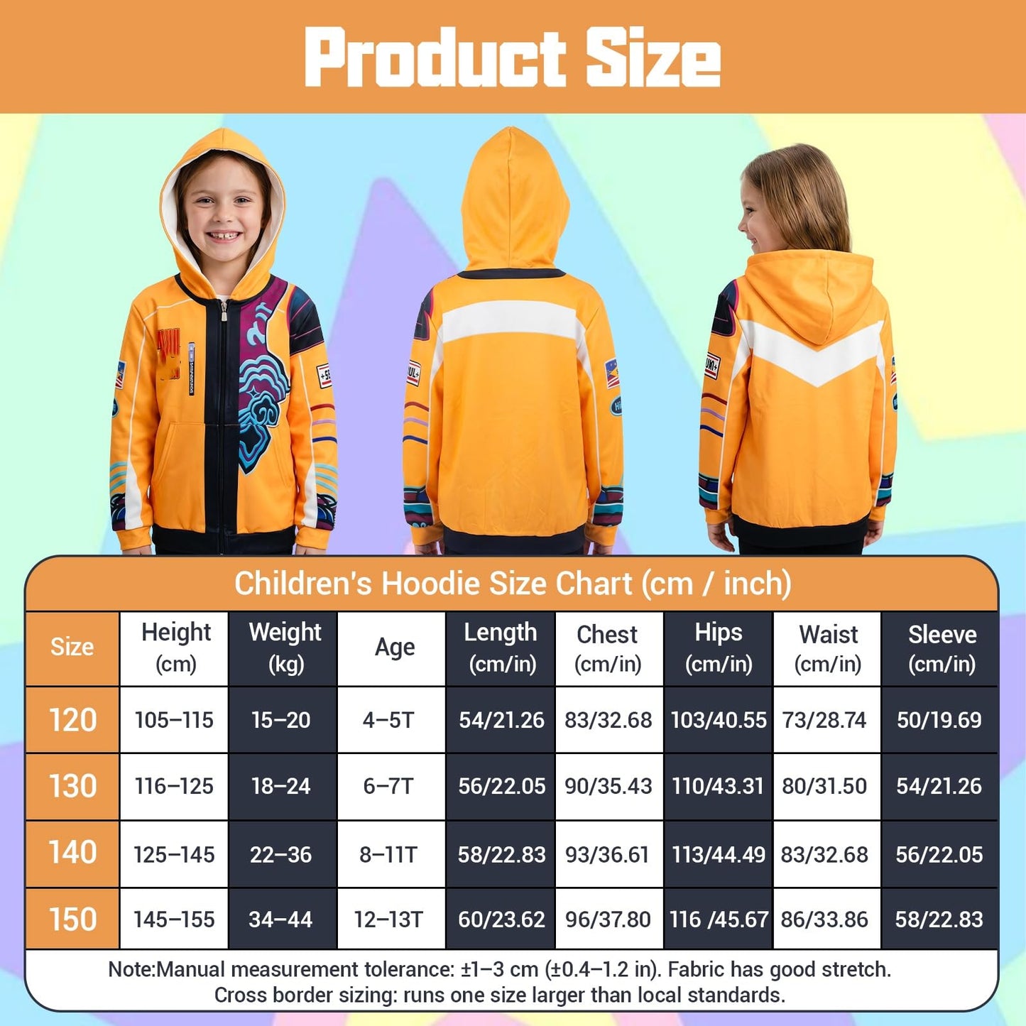 Hoodie Kids Kpop Costume- Girls Cosplay Jacket with Zippered Hood