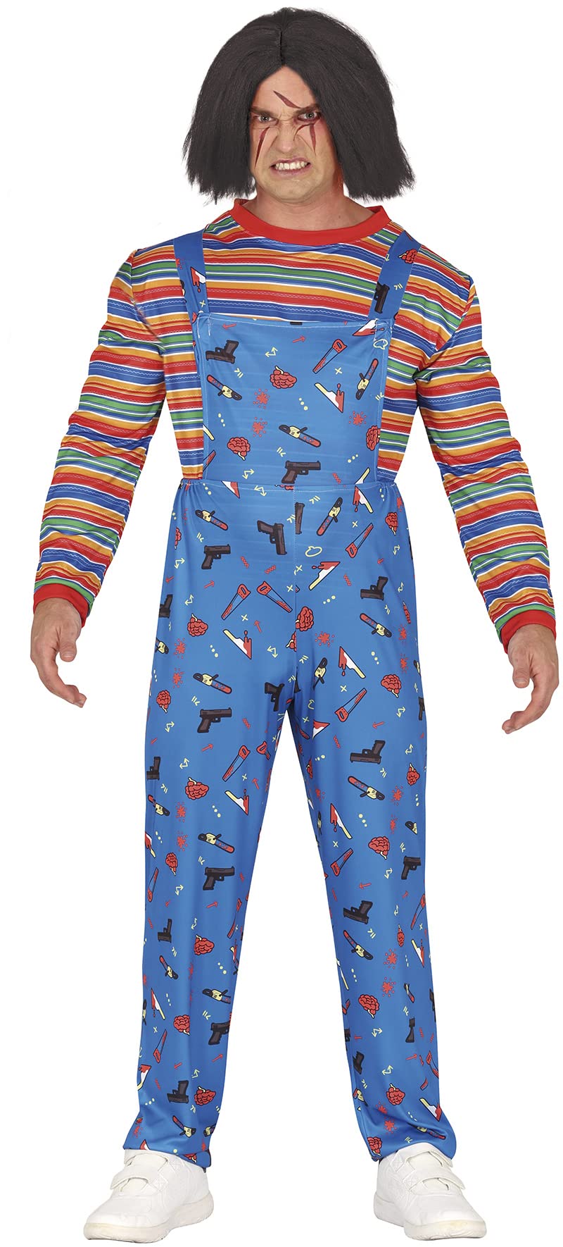 FIESTAS GUIRCA Evil Toy Halloween Costume for Men - Killer Doll Mens Fancy Dress Costumes Adult Size M 38-40