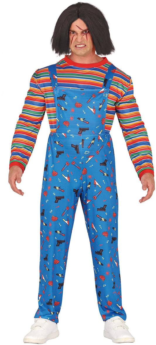 FIESTAS GUIRCA Evil Toy Halloween Costume for Men - Killer Doll Mens Fancy Dress Costumes Adult Size M 38-40