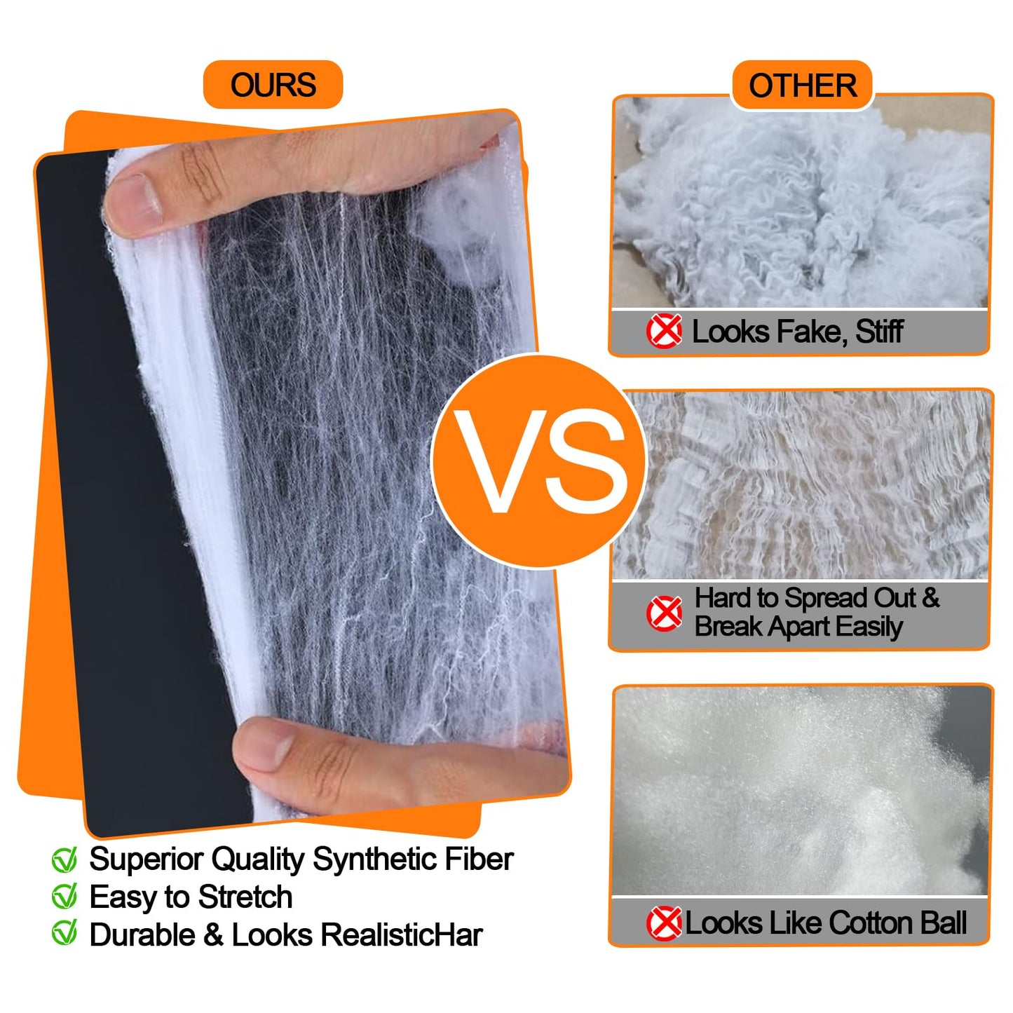 1200 sqft Halloween Spider Webs &120pcs Fake bats 50pcs Fake Spiders Super Stretch Cobwebs for Halloween Theme Decoration Party Supplies