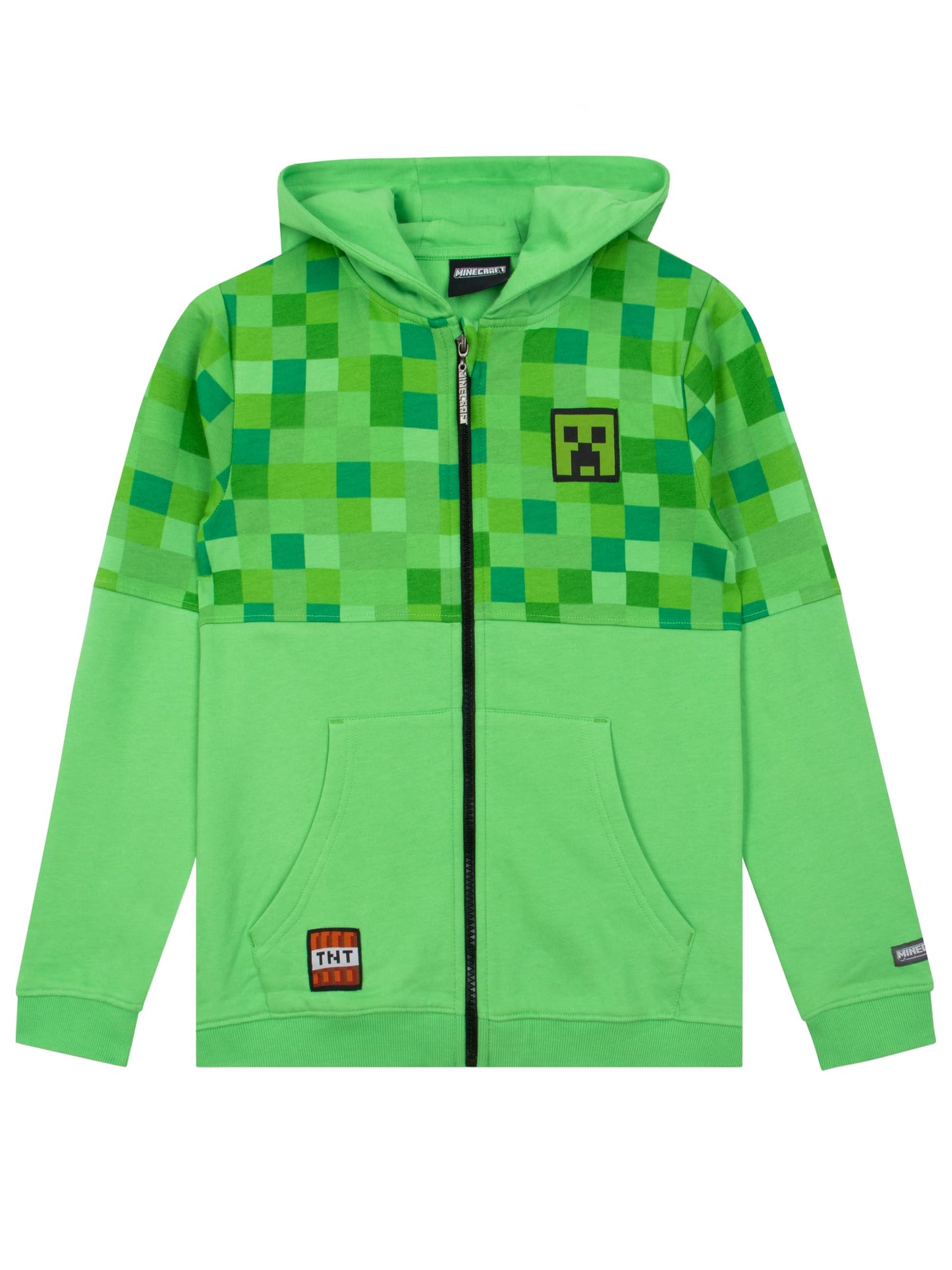 Hoodie - Gaming Hoodie - Boys Zip Up Hoodie - Boys' Hoodies - Green