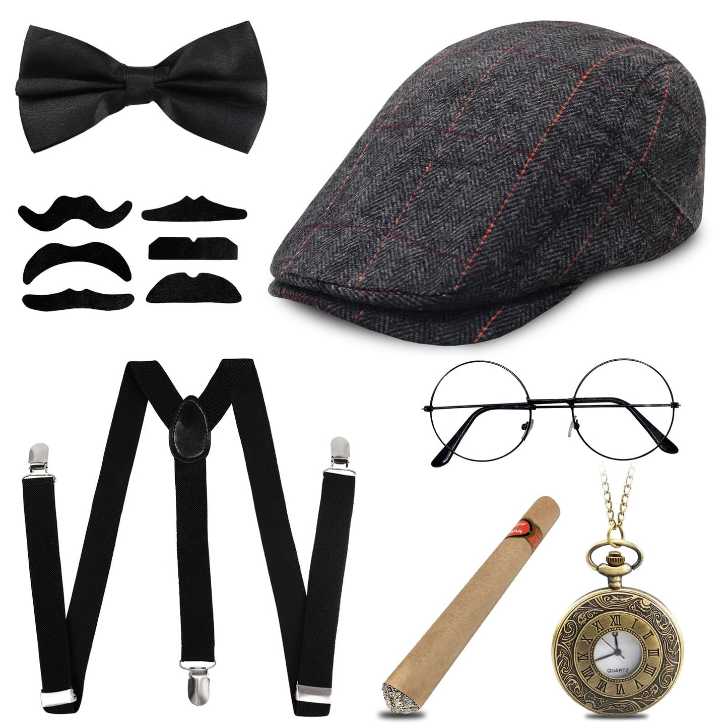 1920s Gatsby Costume for Men - 1920s Men Fancy Dress Accessories
