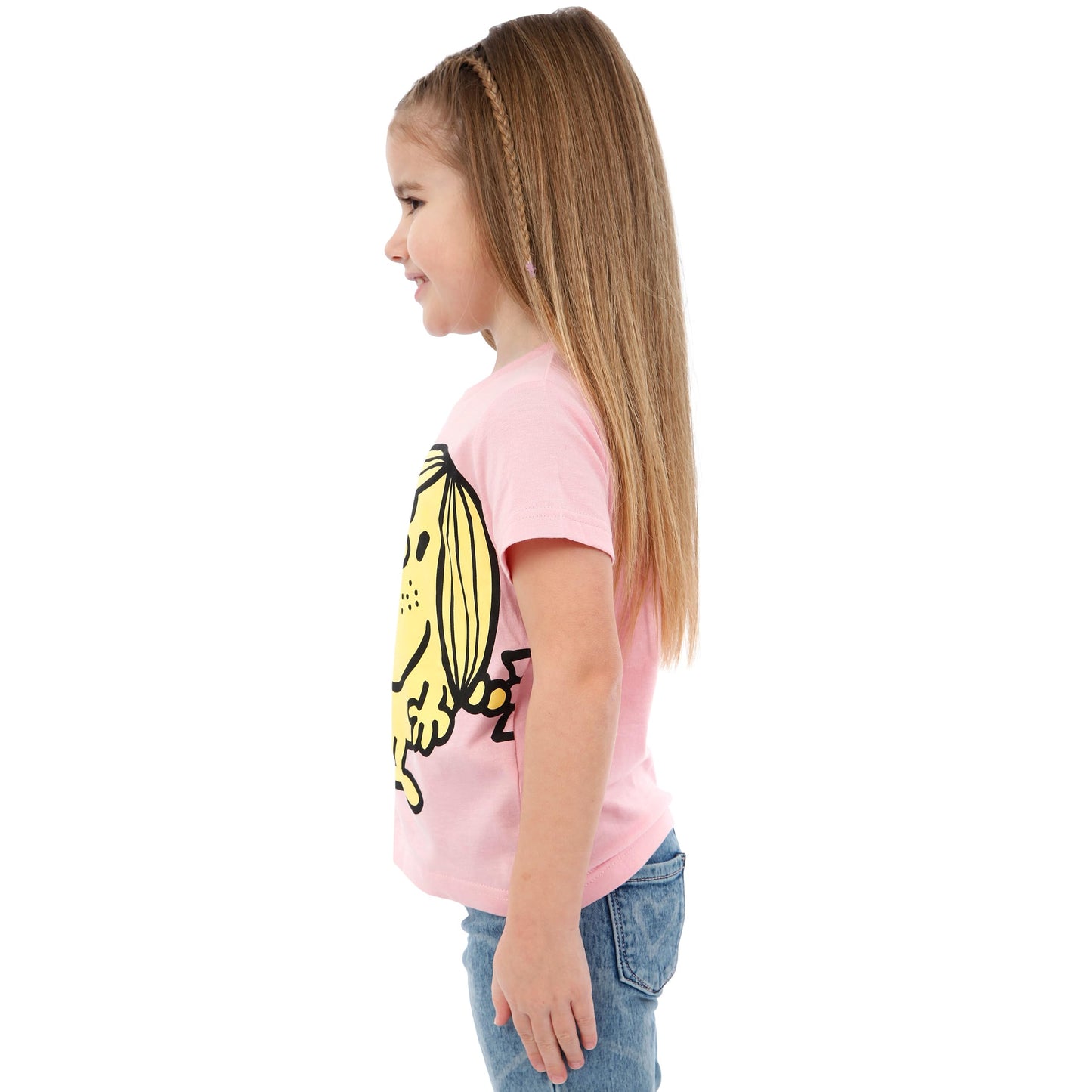 Mr. Men Little Miss Sunshine T Shirt | Girls Summer Clothes | Girls' T-Shirts| Pink 7-8 Years