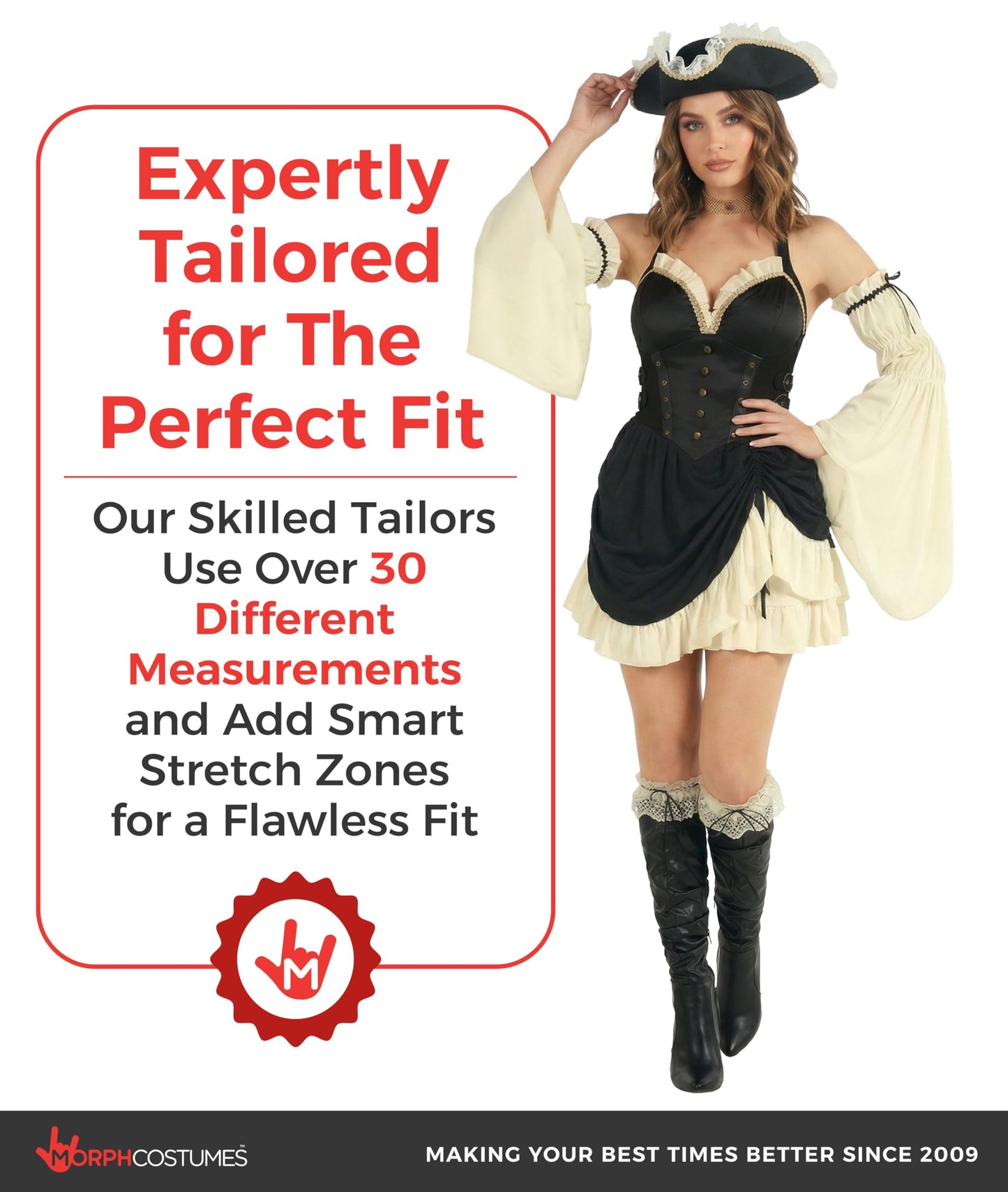 Pirate Costume Adult Women - Womens Pirates Costume - Pirate Dress (image 4)