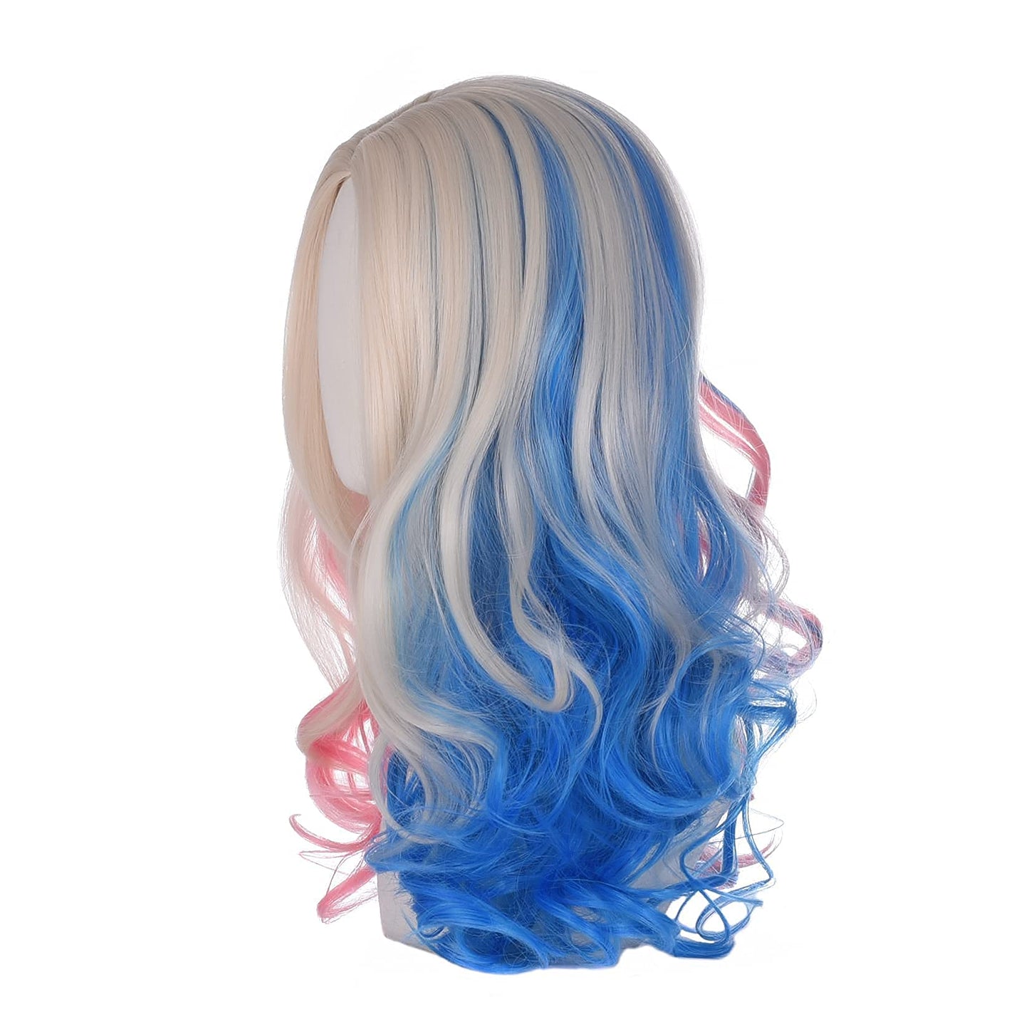 FVCENT 26 Inches Long Loose Curly Mixed Color Women's Cosplay Carnival Wig(Mixed silk)