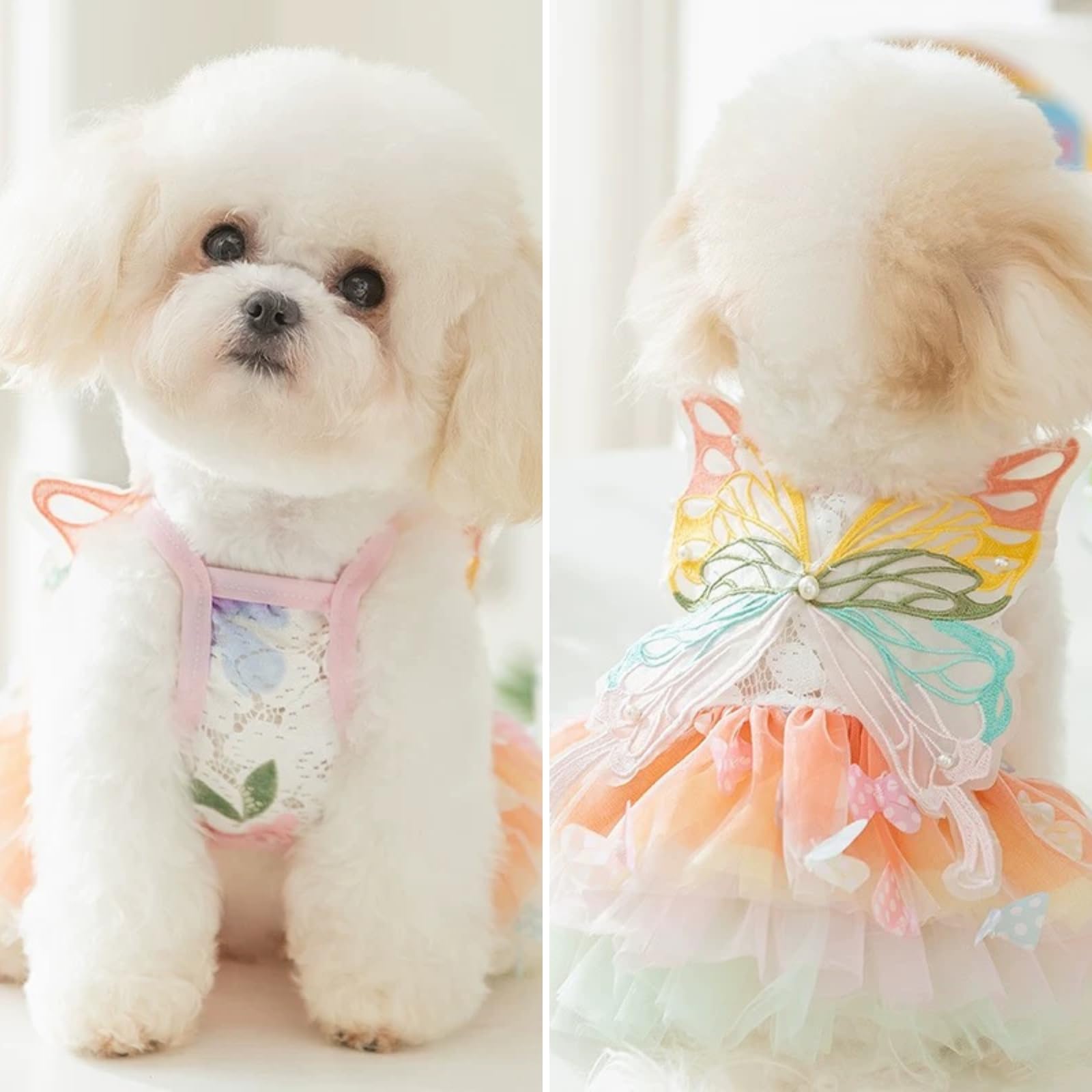 Cat Pretty Fairy Costume Clothing - Pet Cute Dress Outfit (image 3)