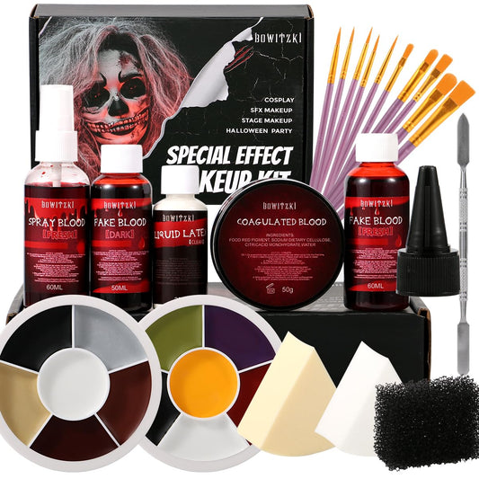 Professional SFX Makeup Kit - Special Effects Makeup Kit with Fake