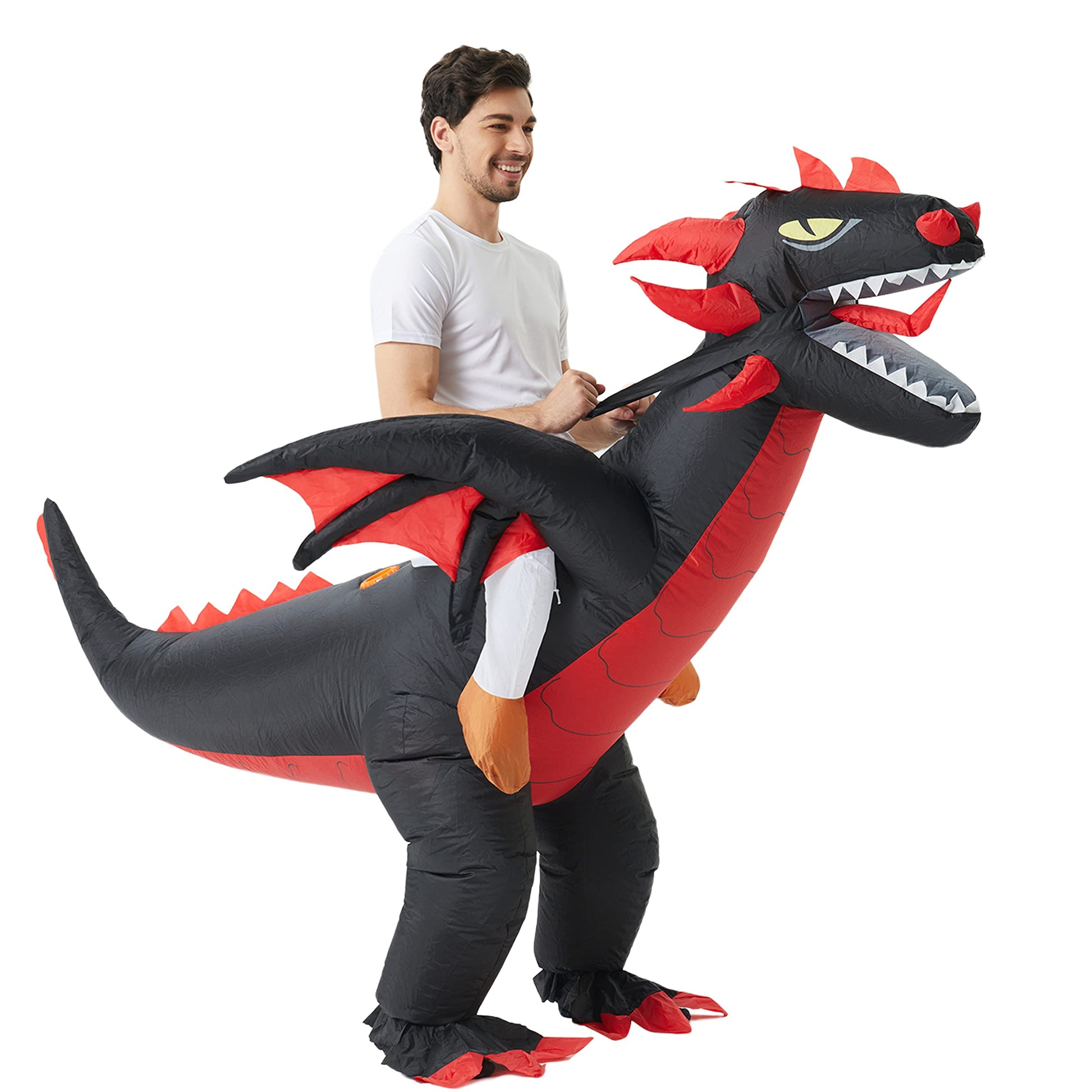 Funny Halloween Inflatable Dragon Costume Cosplay Blow Up Suit (image 2)