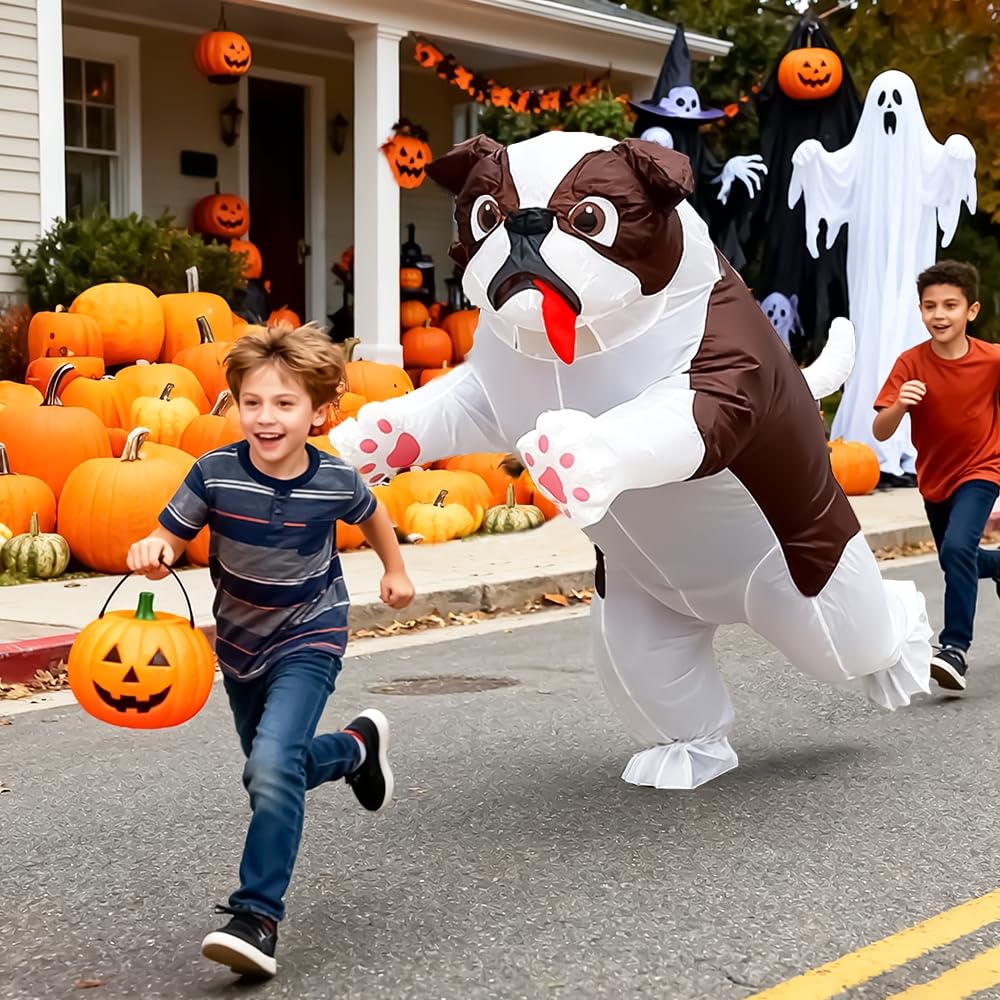 Inflatable Dog Costume for Adult Funny Blow Up Costumes Party