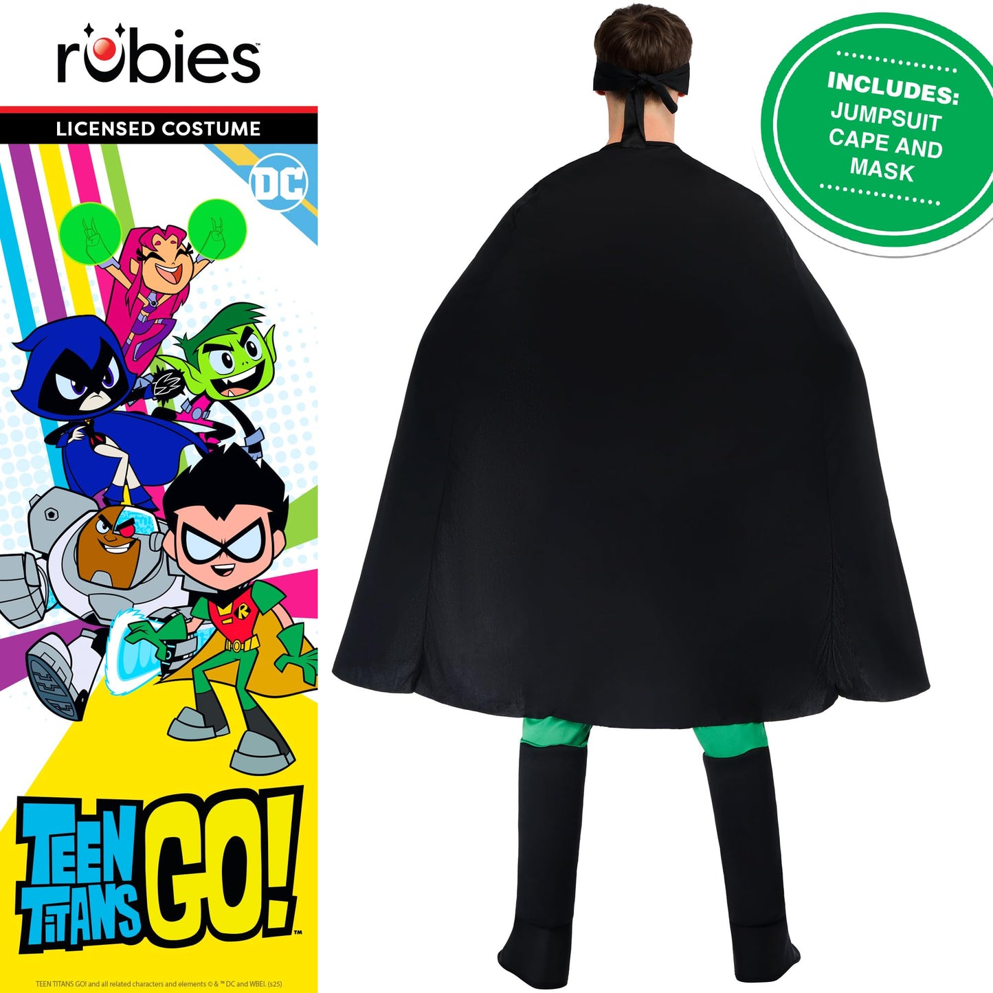 Rubie's Official Adult's Robin Classic Batman Costume-Red - Green-M