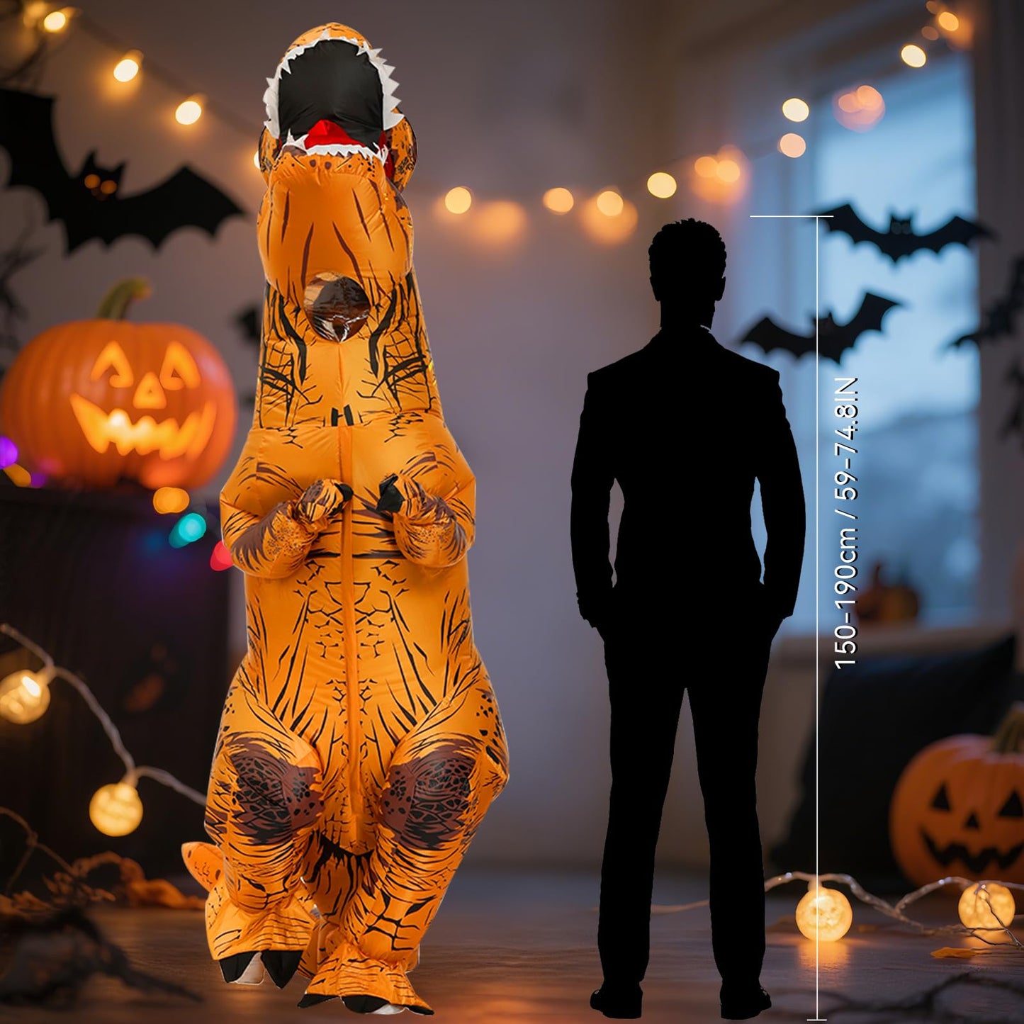 JASHKE Dinosaur Inflatable Costume T-rex Costume Adult