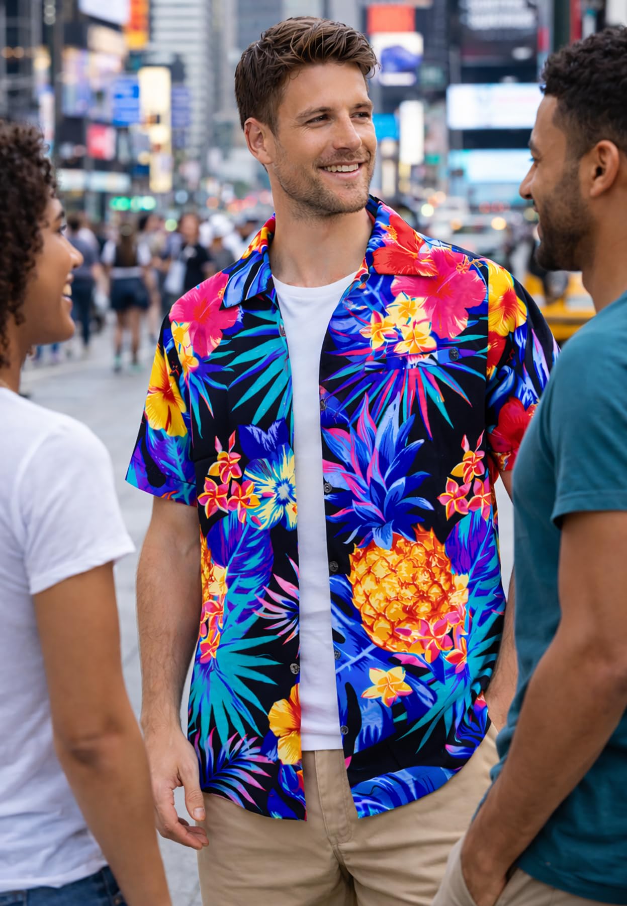 Hawaiian Shirts for Men - Hawaiian Shirt with Pineapple Print