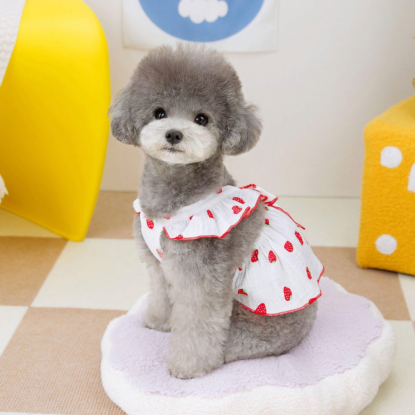 Dog Dress with Bow Decor - Cute Summer Outfit for Dogs - Perfect