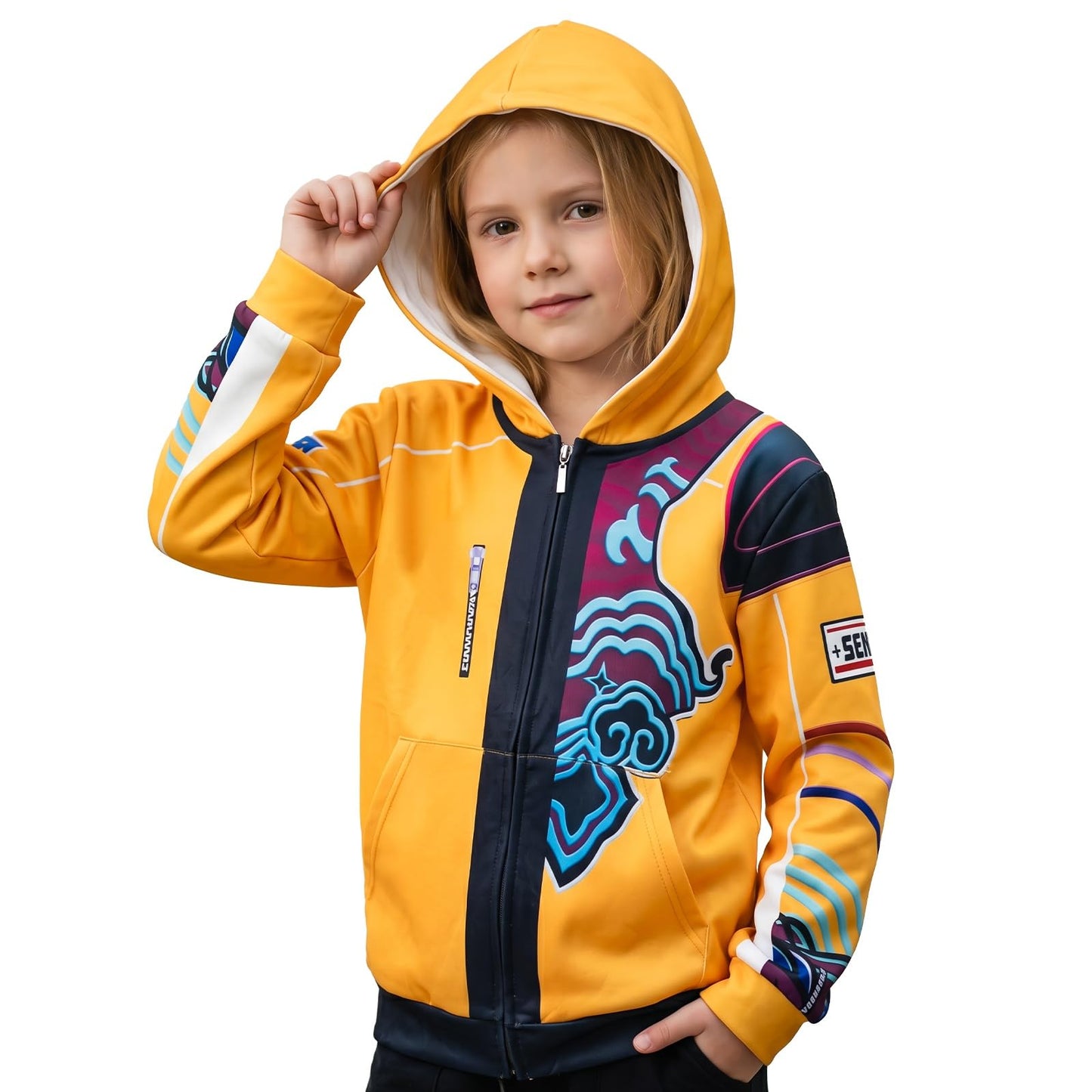 Hoodie Kids Kpop Costume- Girls Cosplay Jacket with Zippered Hood