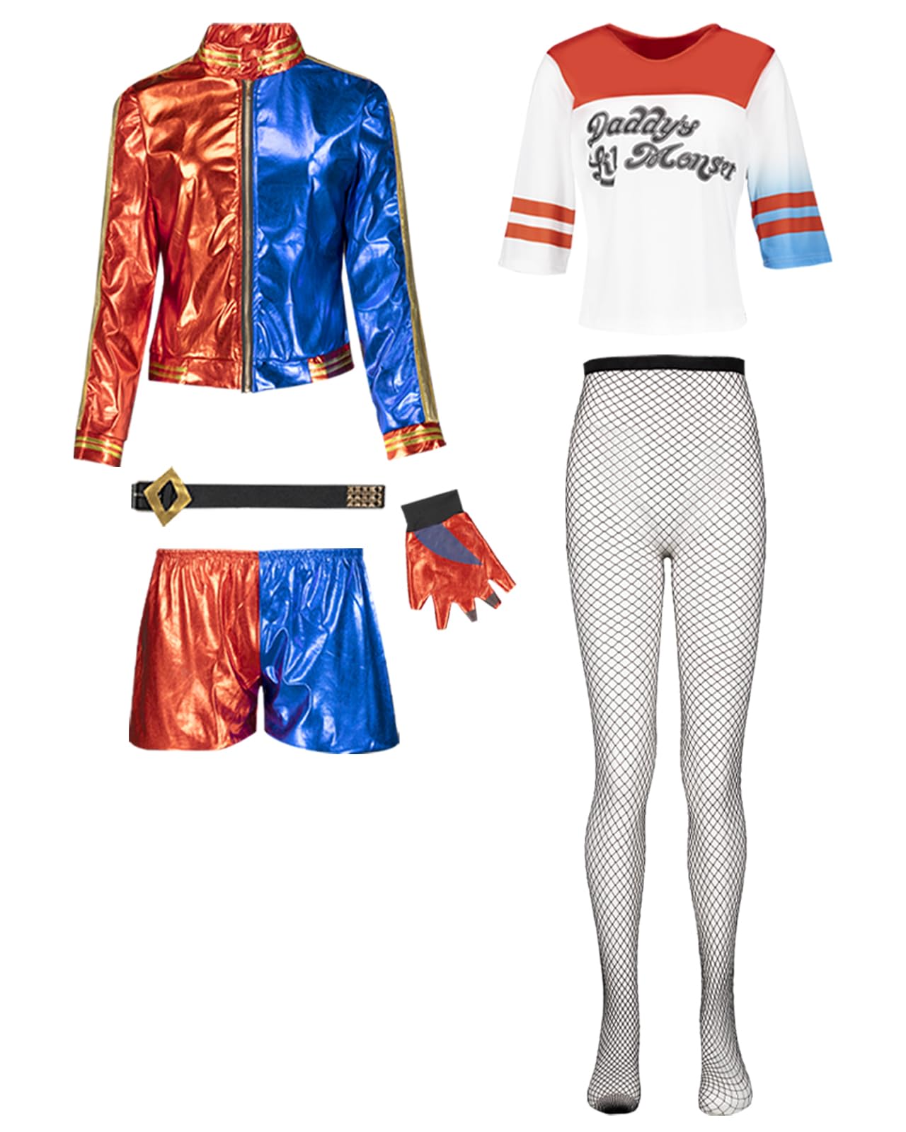 Funidelia Official Harley Quinn Costume - Suicide Squad for Women, Size XL, Superheroes, DC Comics - Costume for adults for parties, Carnival and Halloween