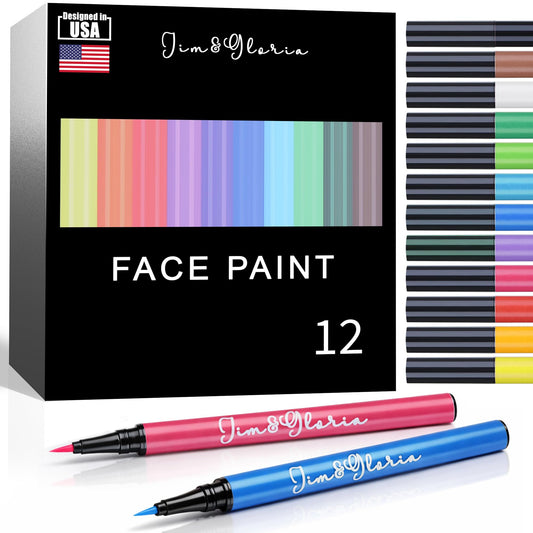 Water Resistant Face Paint Tattoo Pen - Temporary Tattoo Markers