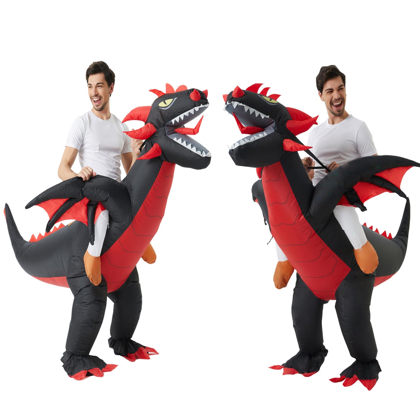 Funny Halloween Inflatable Dragon Costume Cosplay Blow Up Suit (image 7)