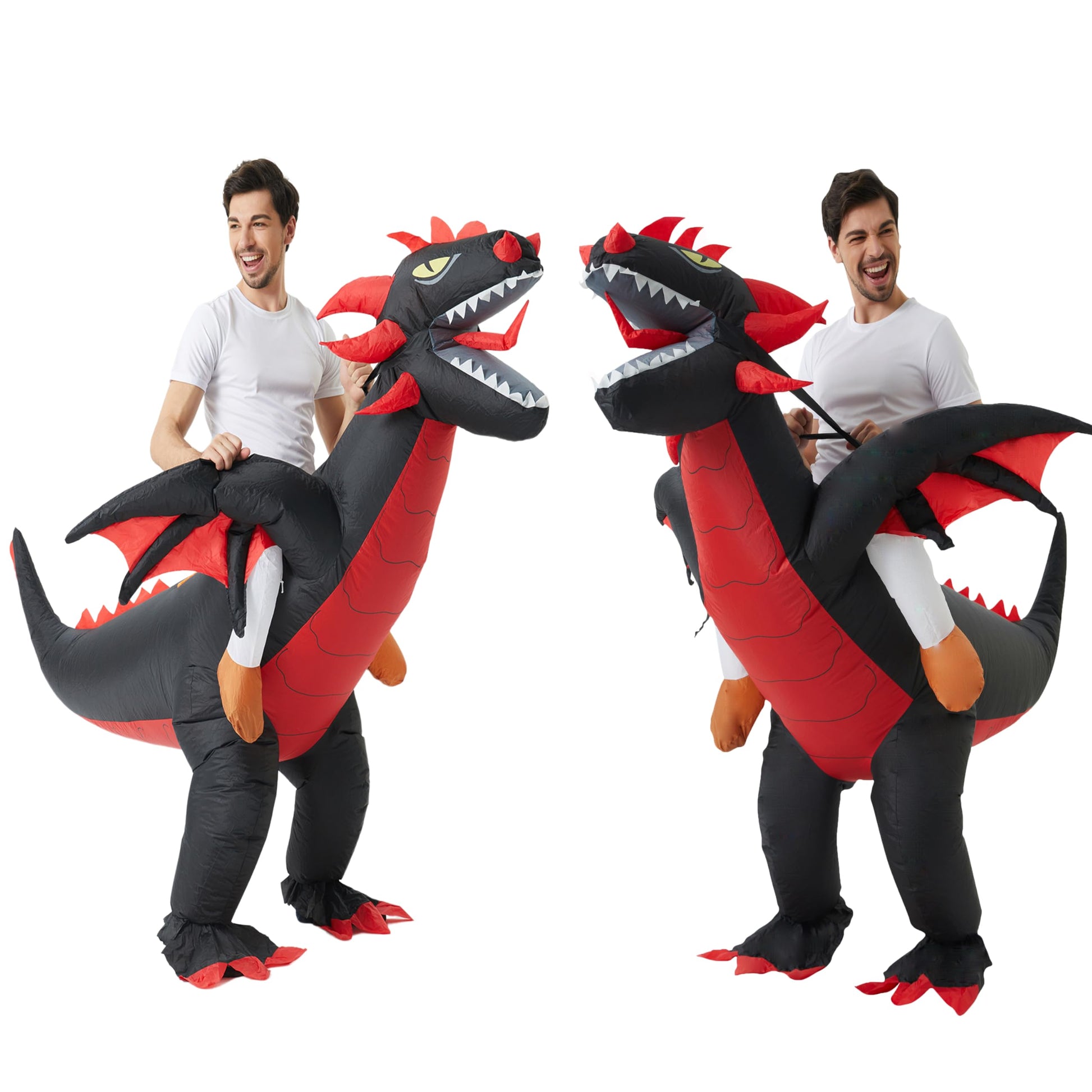 Funny Halloween Inflatable Dragon Costume Cosplay Blow Up Suit (image 7)