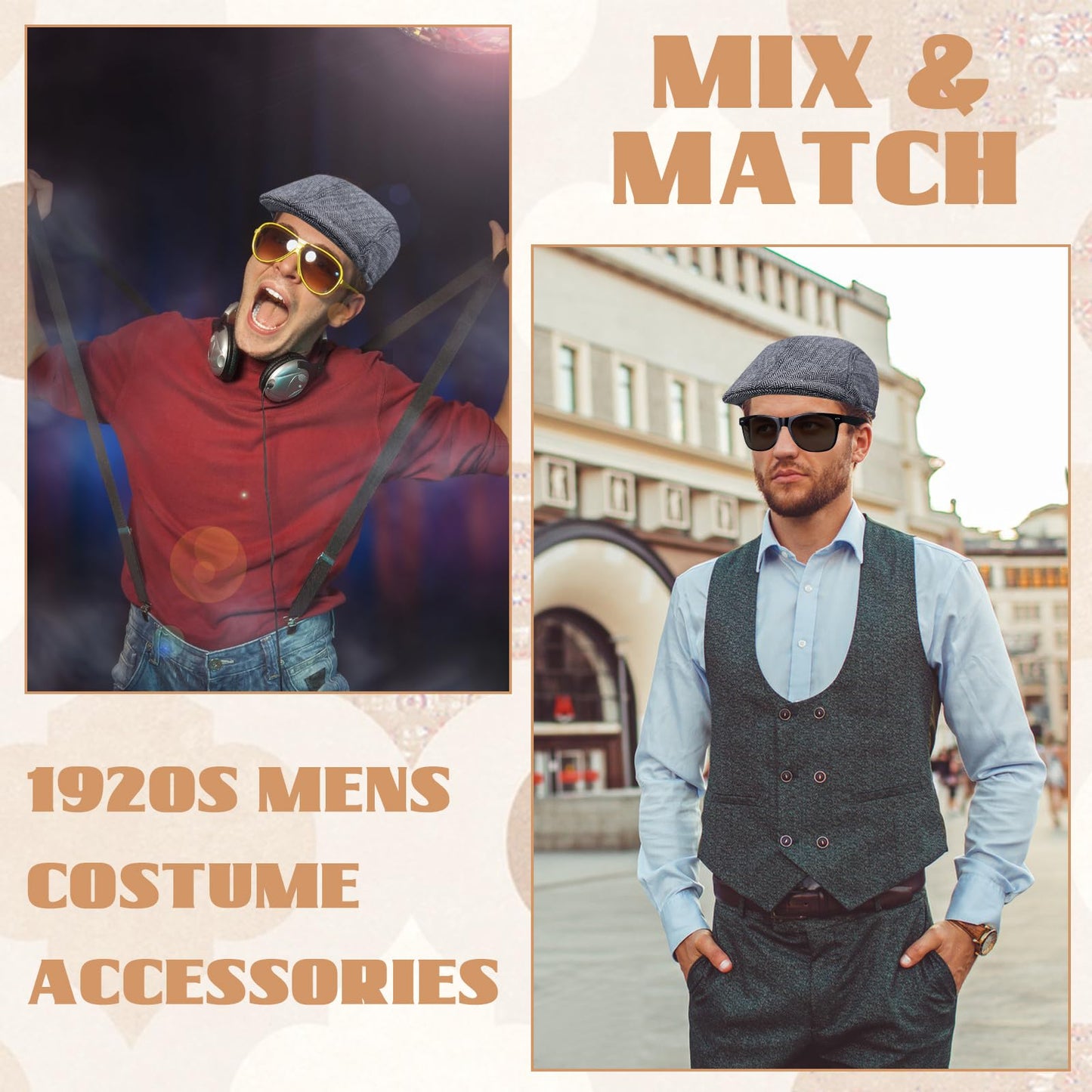 Roaring 20s Men's Accessories - Adults 1920s Gangster Costume