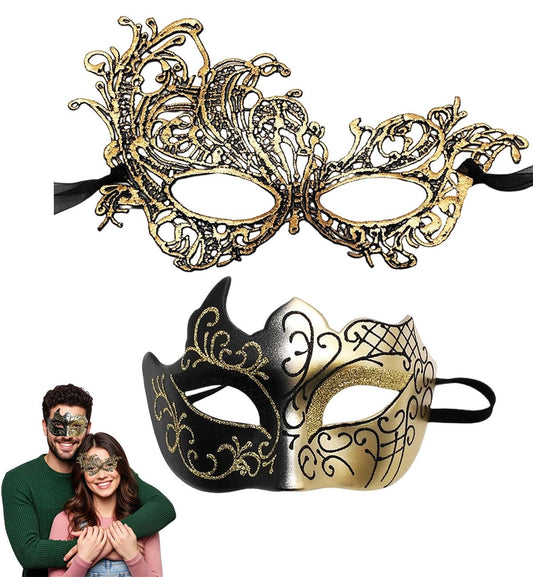 Masquerade mask for men and women couples ball design