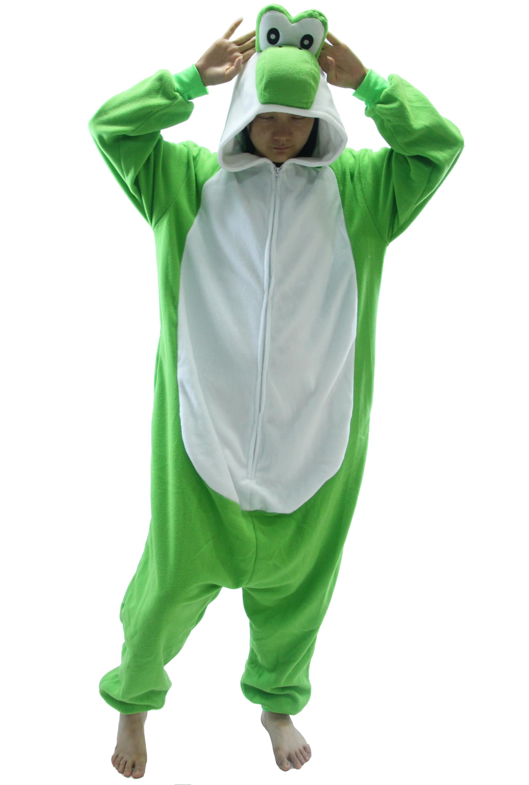 Green Dinosaur Unisex Onesies Kigurumi Pajamas Easter Halloween (image 9)