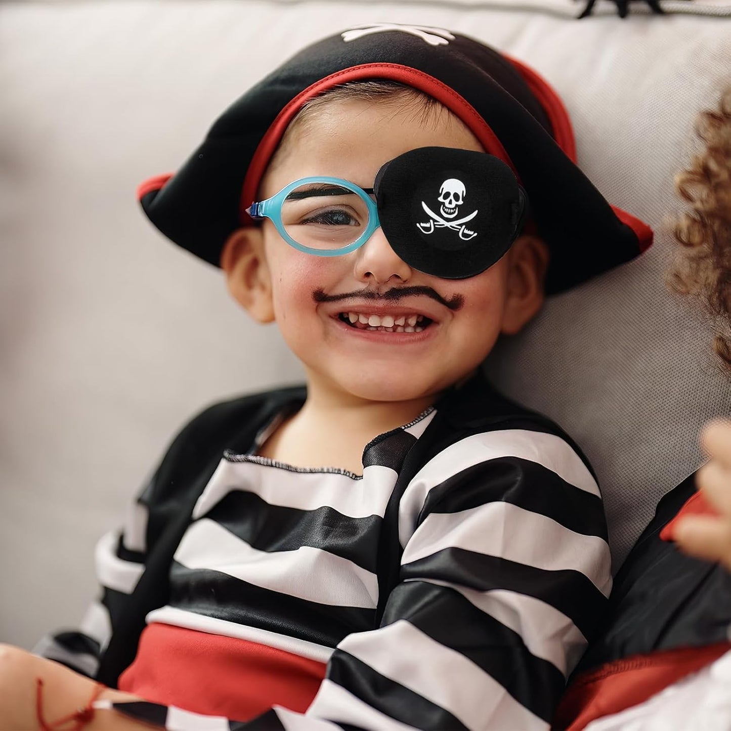 Pirate Eye Patch for Adults & Kids - Adjustable Buckle Reusable