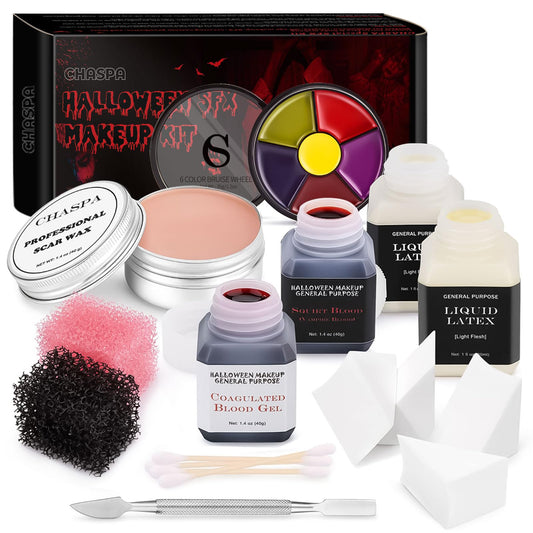 Halloween Liquid Latex Special Effects SFX Makeup Kit for Fake Scar