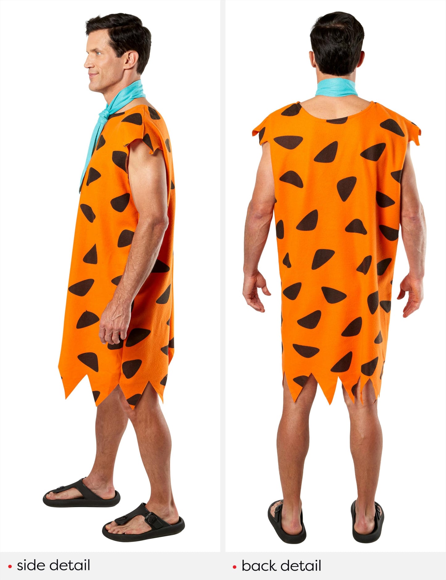 Official Fred Flintstone Fancy Dress - Standard - Orange Halloween (image 3)