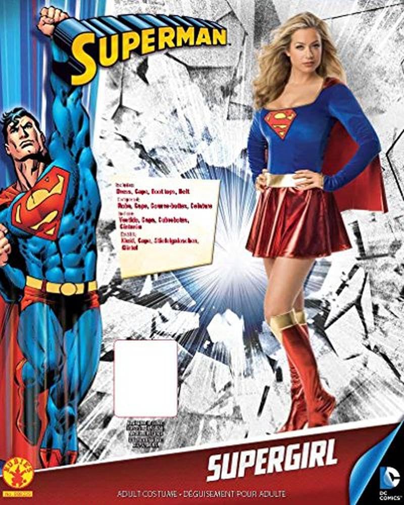 Rubies Official Supergirl Adult one piece Adult Costume Plus size Halloween