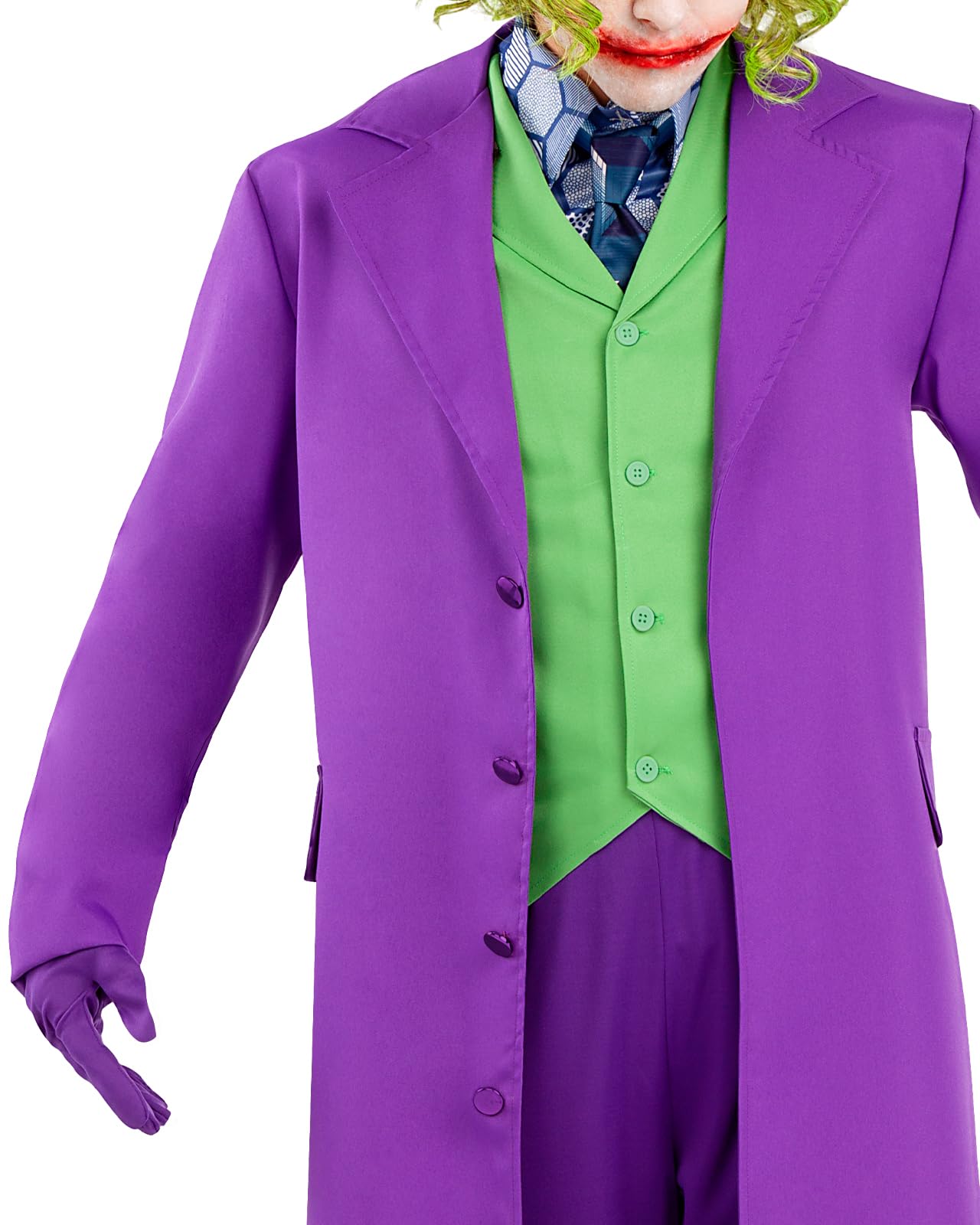 Funidelia Official Joker Dark Knight Costume for Men, Joker Suit for Adult, Halloween and Carnival Costumes – Size M
