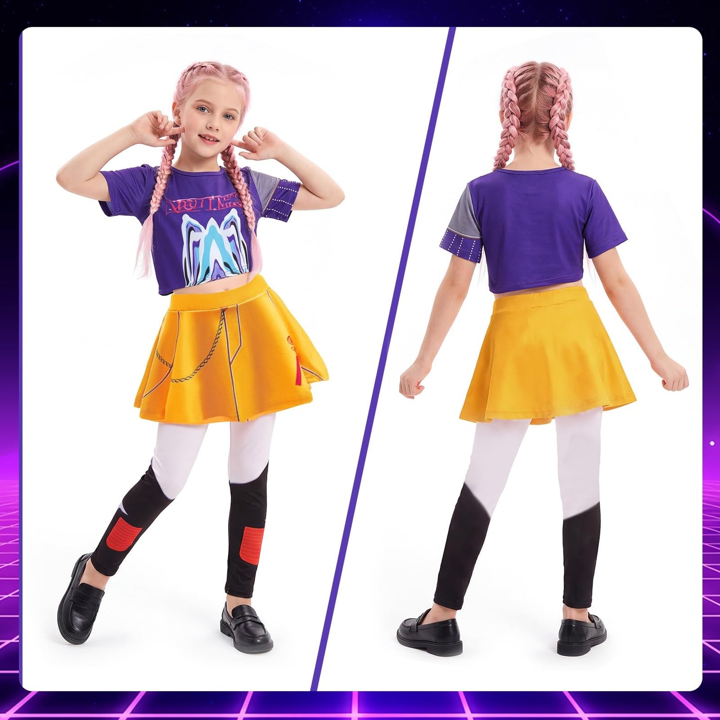 Costume for Girls Kids Outfit- K Pop Costume Anime Movie Pop Singer