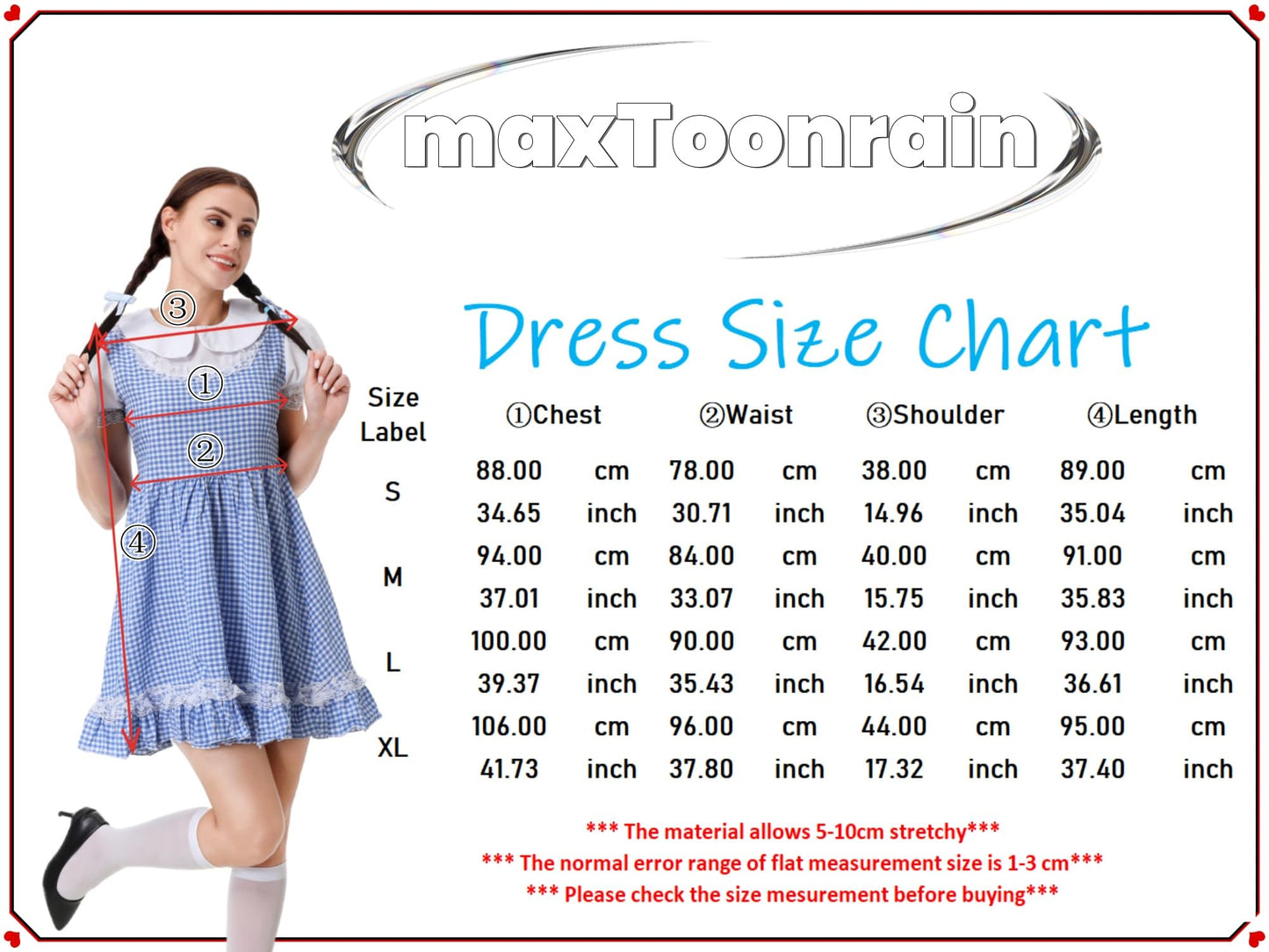 Dorothy Costume Adult - Halloween Costumes Womens Funny Kansas Girl