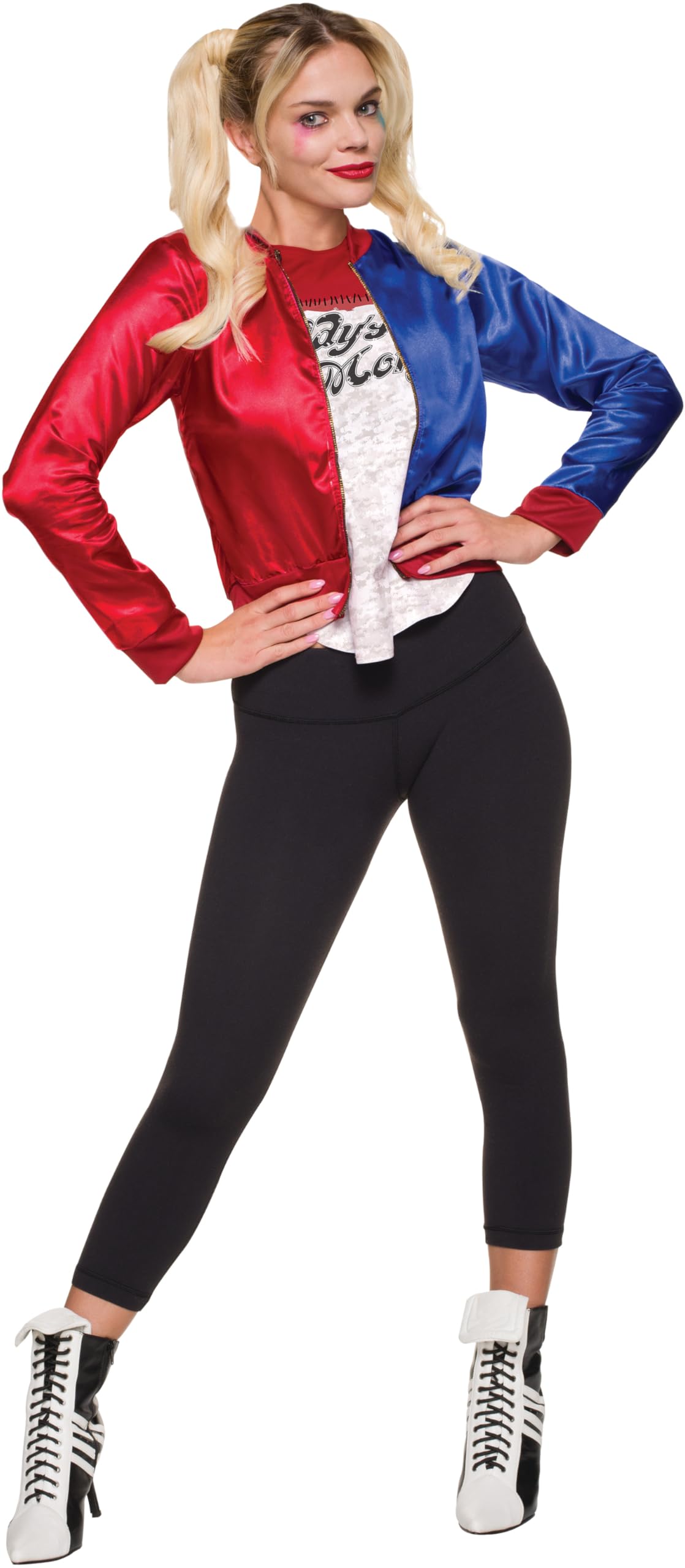 Rubies Official DC Comics Suicide Squad Harley Quinn Teenager Costume, Girls Fancy Dress Halloween Villain Costume Halloween