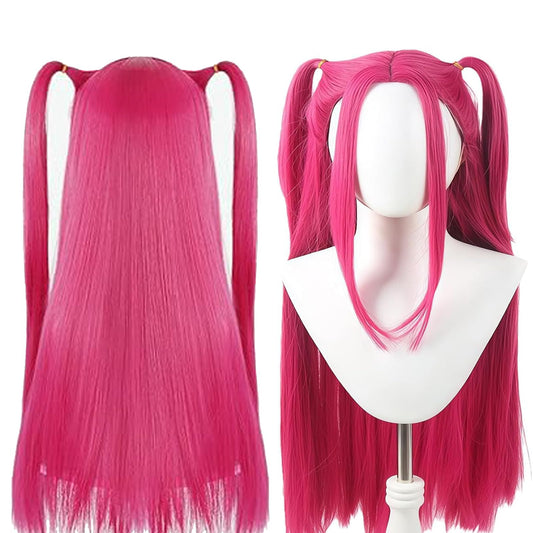 M-irass Wig - Rose Red Wig - Long Braided Wig - Braiding Hair