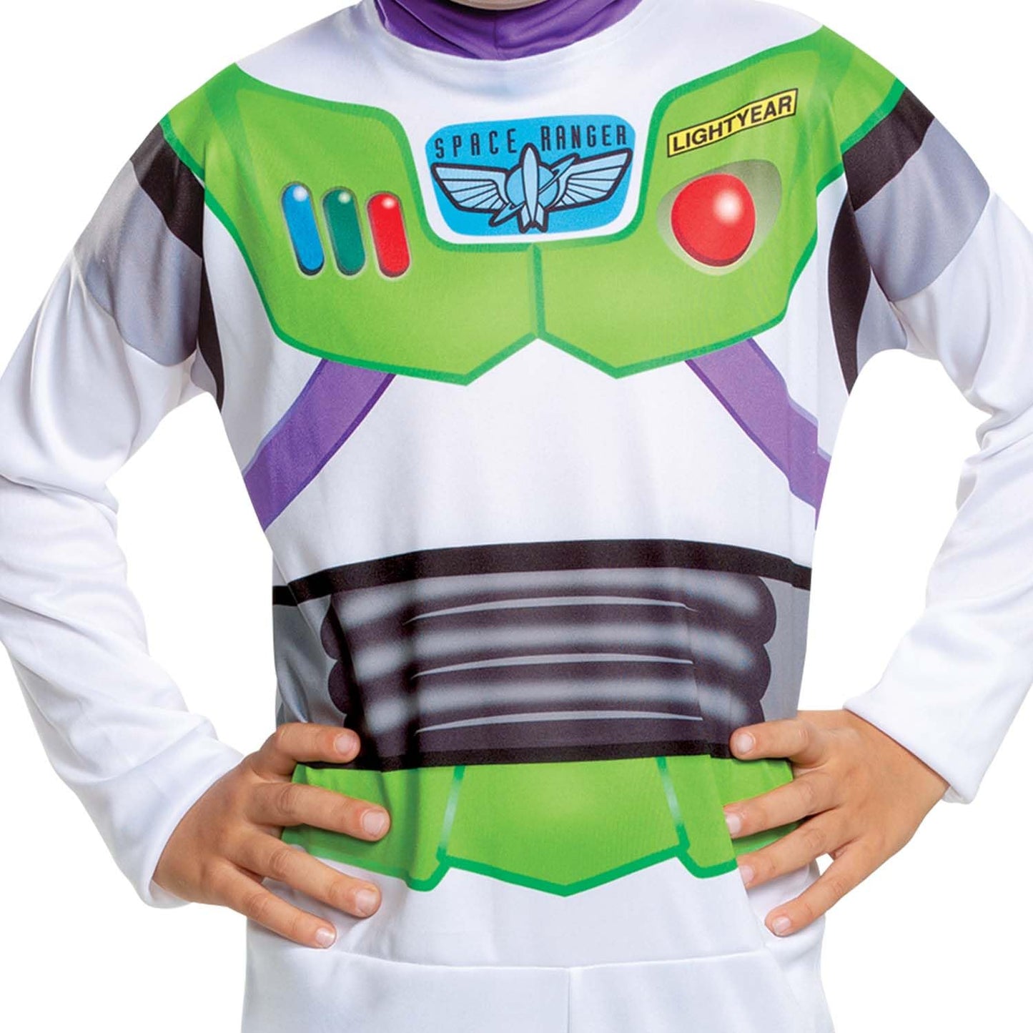 Disguise Toy Story Buzz Lightyear Costume for Kids, Official Pixar Licensed Product, Detailed Character Jumpsuit with Printed Details and Fabric Hood, For 3-4 Years