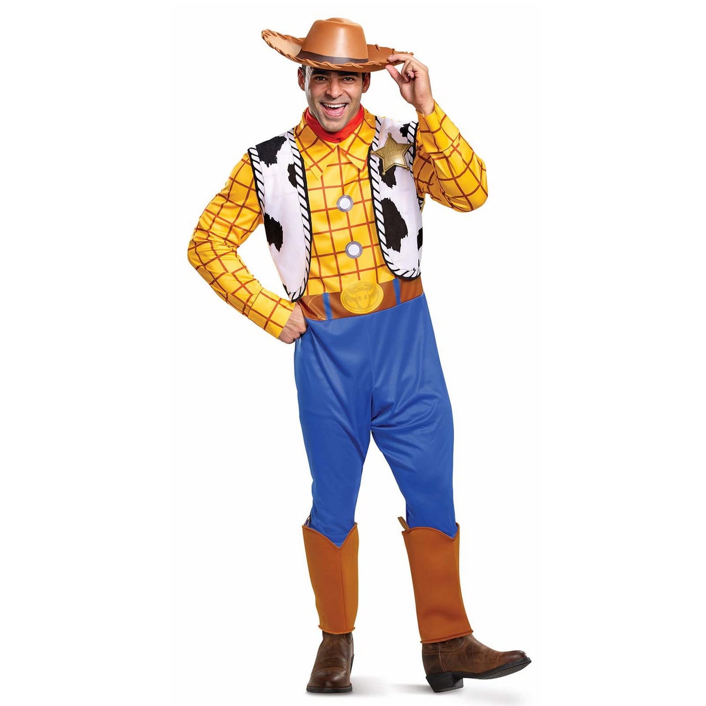 Disney Official Classic Toy Story Woody Costume Adult - Cowboy