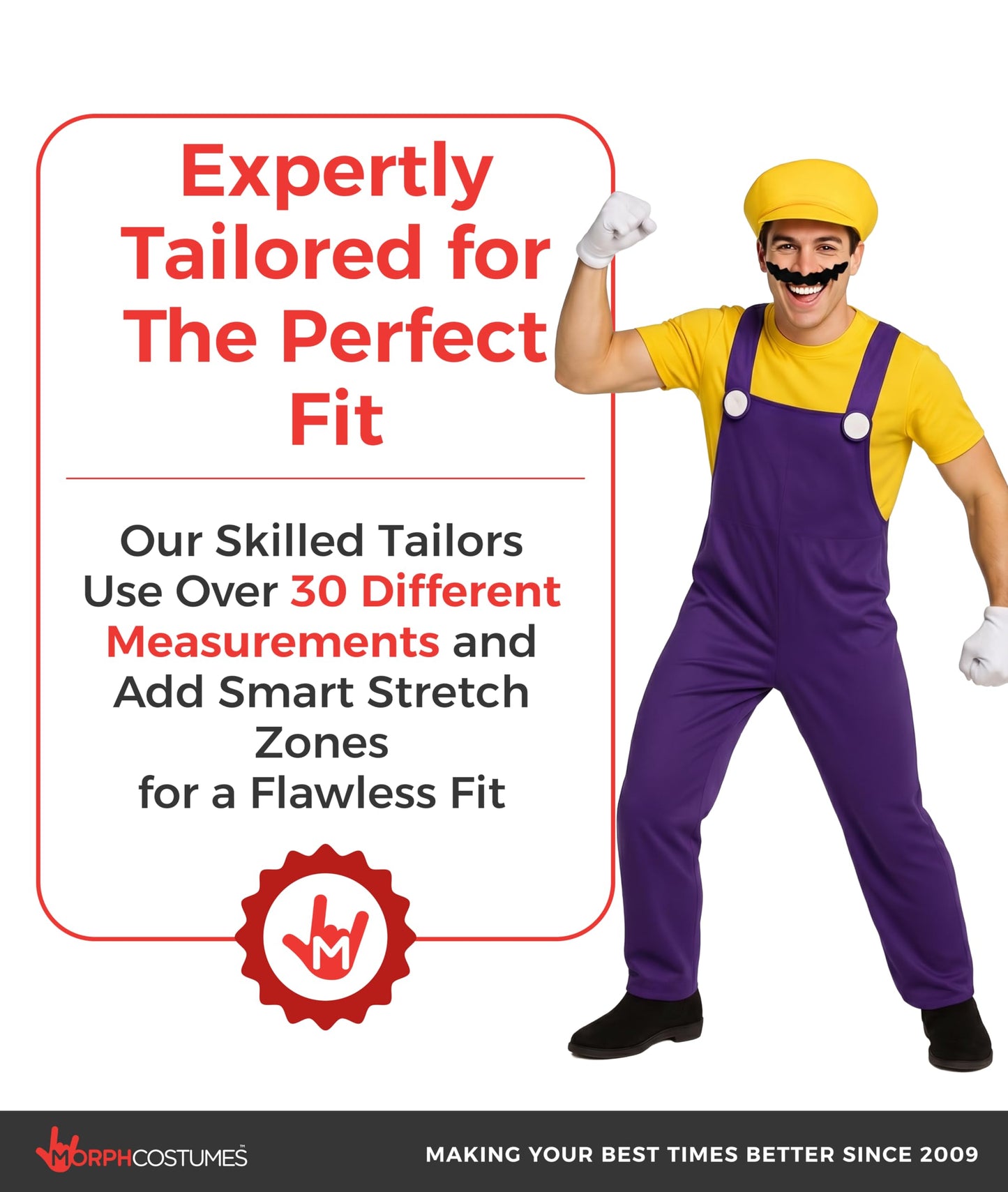 Plumber Brother Yellow Mens - Mens Plumber Costume - Halloween