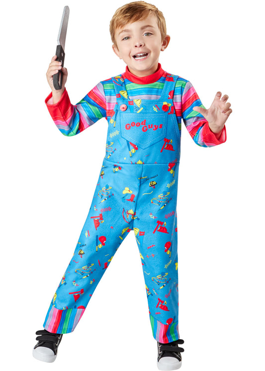 Rubies Official Chucky Toddler Costume, Kids Fancy Dress, Size Age 3-4 Years Halloween